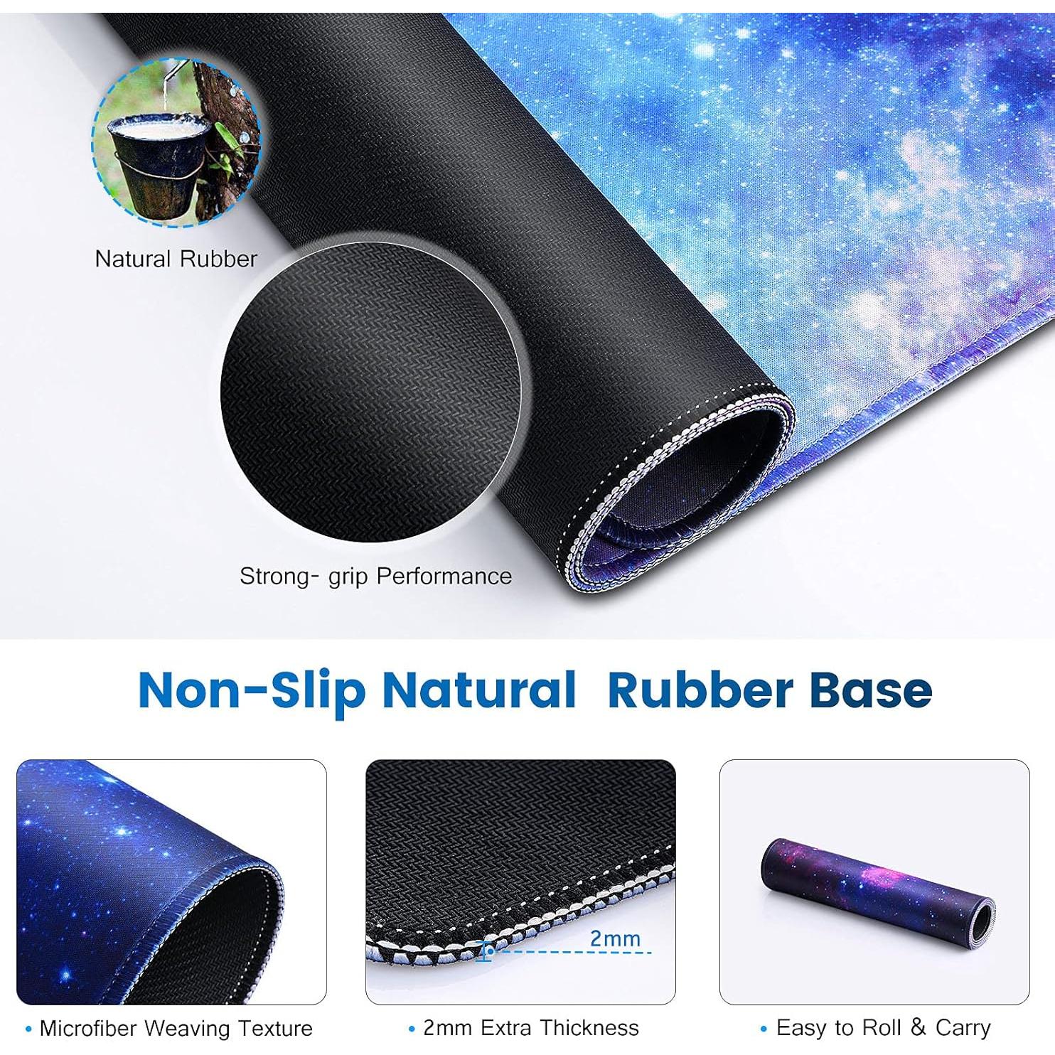 Alfombrilla de Ratón XL QOMOLAMA 80x30cm Impermeable Antideslizante