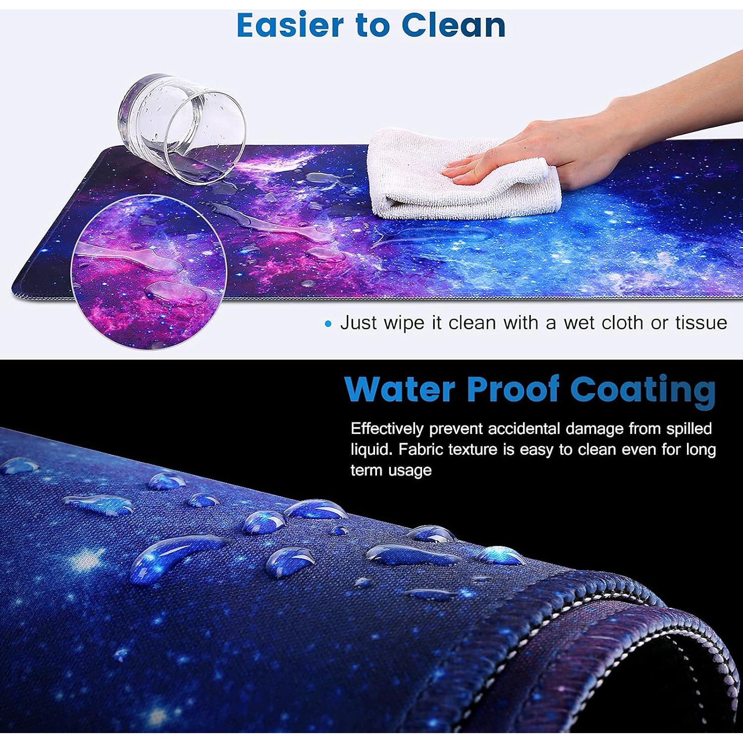 Alfombrilla de Ratón XL QOMOLAMA 80x30cm Impermeable Antideslizante