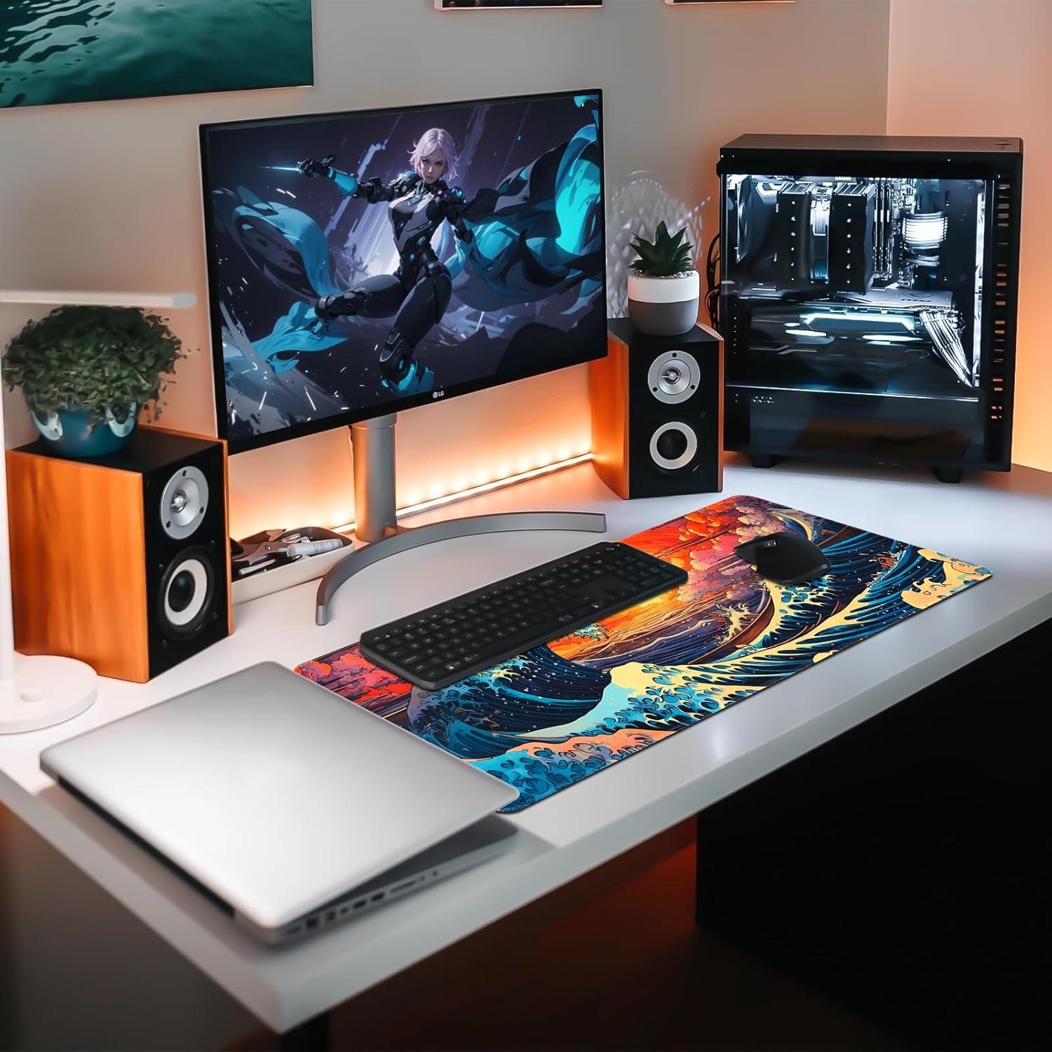 Alfombrilla de Ratón XL Meetcolor Ola del Mar 80x30 cm