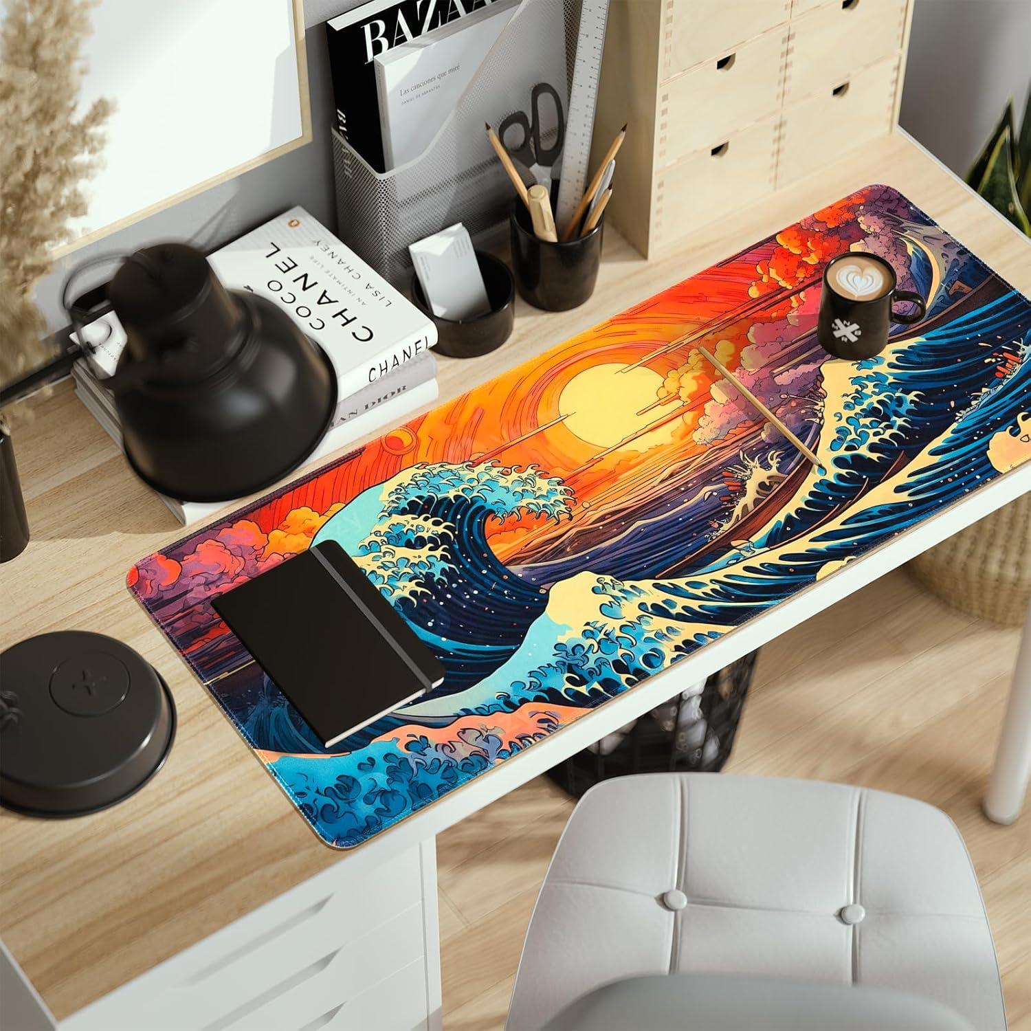 Alfombrilla de Ratón XL Meetcolor Ola del Mar 80x30 cm