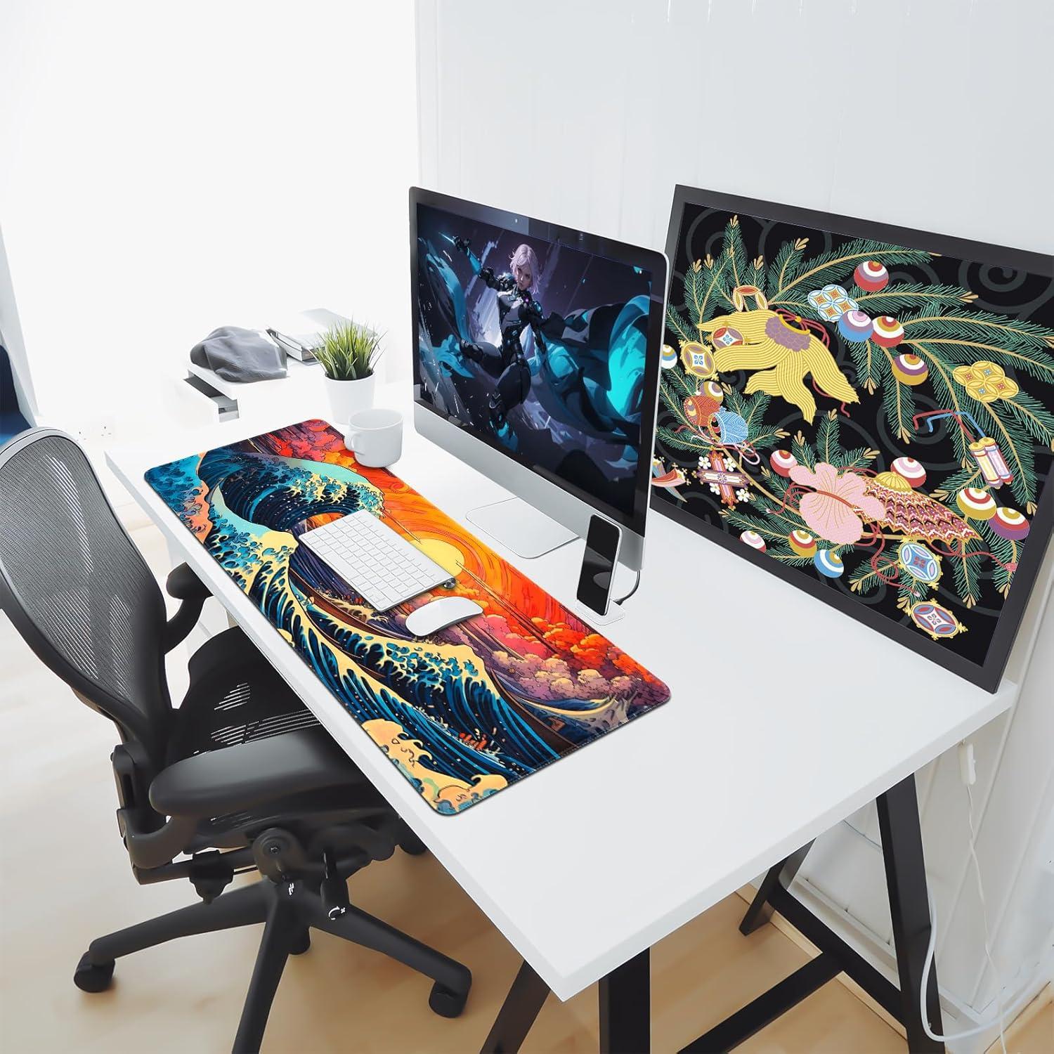 Alfombrilla de Ratón XL Meetcolor Ola del Mar 80x30 cm