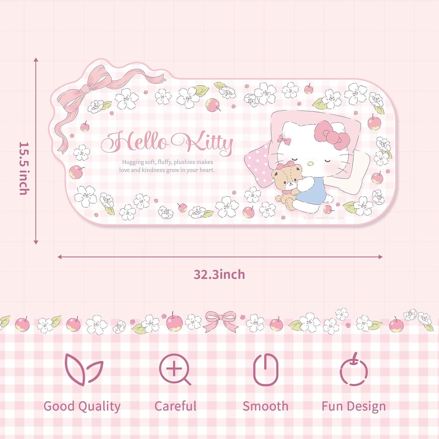 Alfombrilla de Ratón Kuitmor Rosa Grande Antideslizante 82x39cm