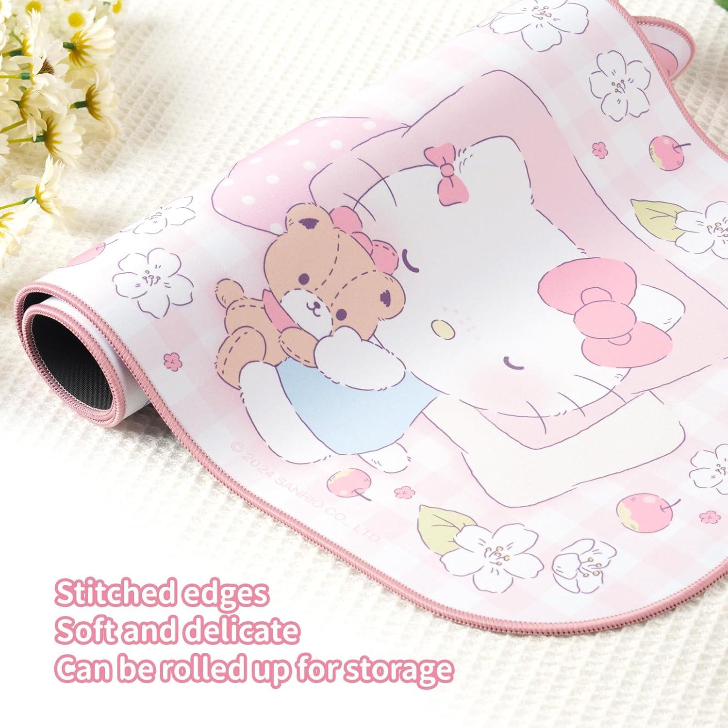 Alfombrilla de Ratón Kuitmor Rosa Grande Antideslizante 82x39cm