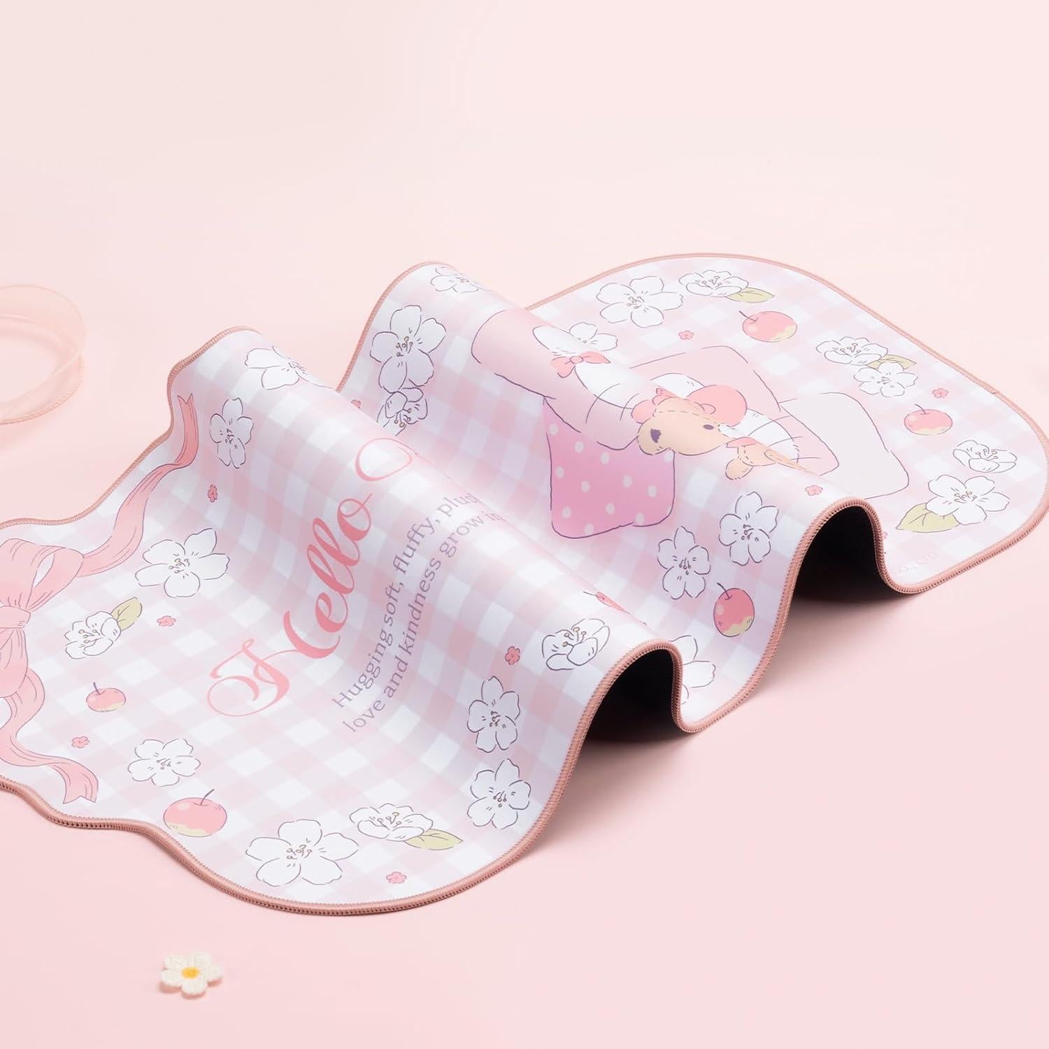 Alfombrilla de Ratón Kuitmor Rosa Grande Antideslizante 82x39cm