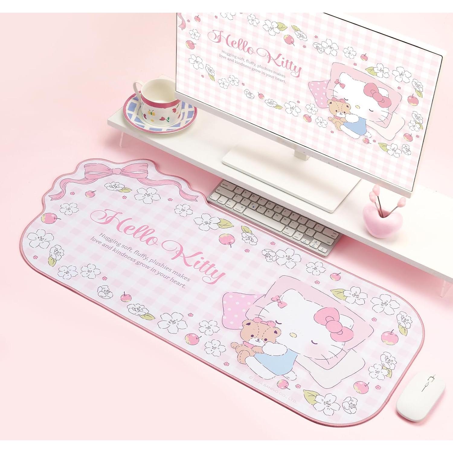 Alfombrilla de Ratón Kuitmor Rosa Grande Antideslizante 82x39cm