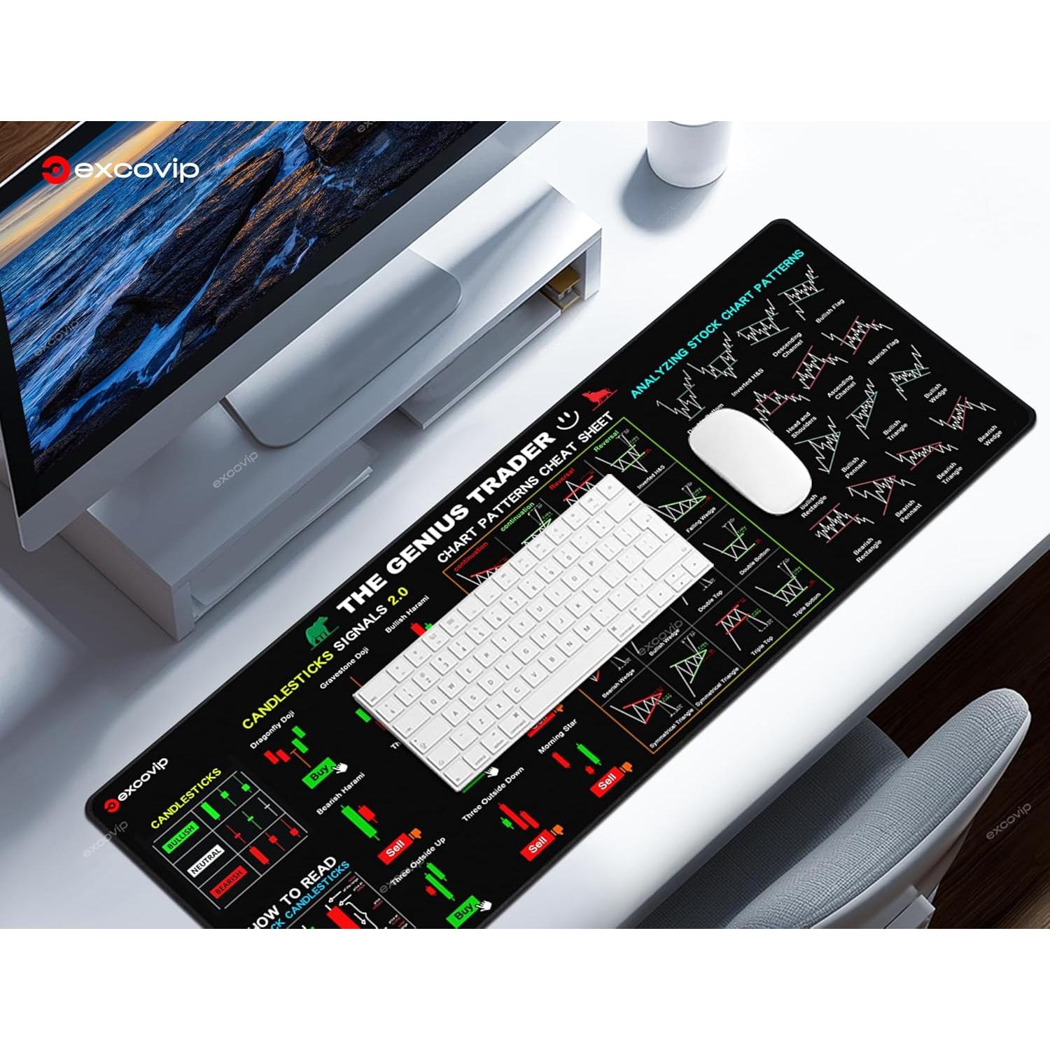 Alfombrilla de Ratón Grande Ablieve 800x300mm Antideslizante