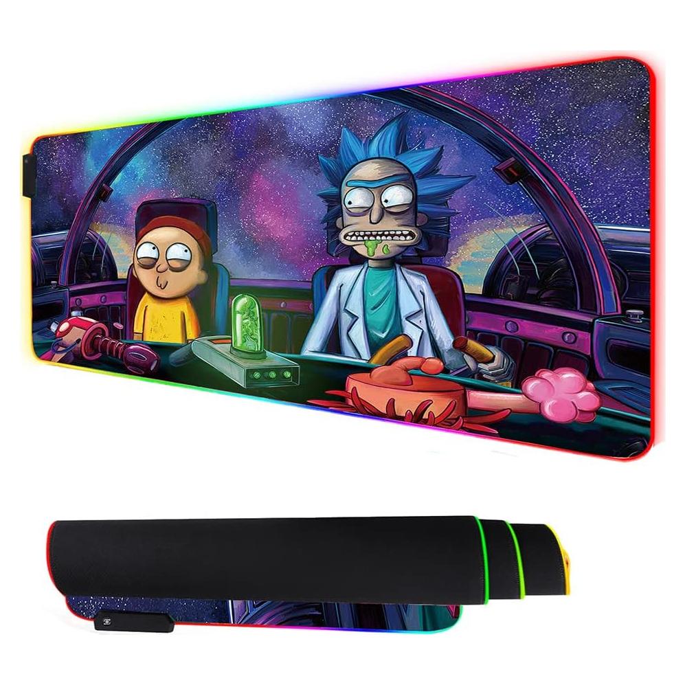 Alfombrilla de Ratón Gaming RGB XXL Envysun 80x30cm Antideslizante