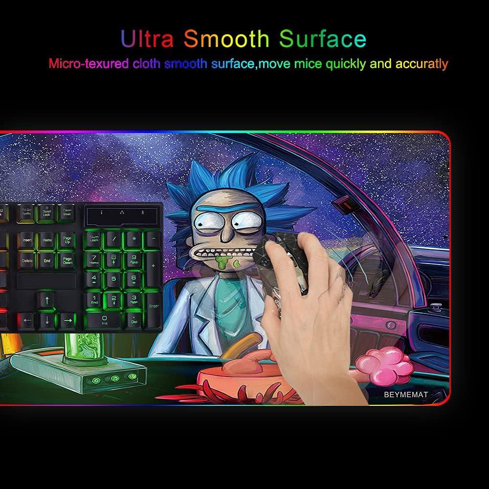 Alfombrilla de Ratón Gaming RGB XXL Envysun 80x30cm Antideslizante