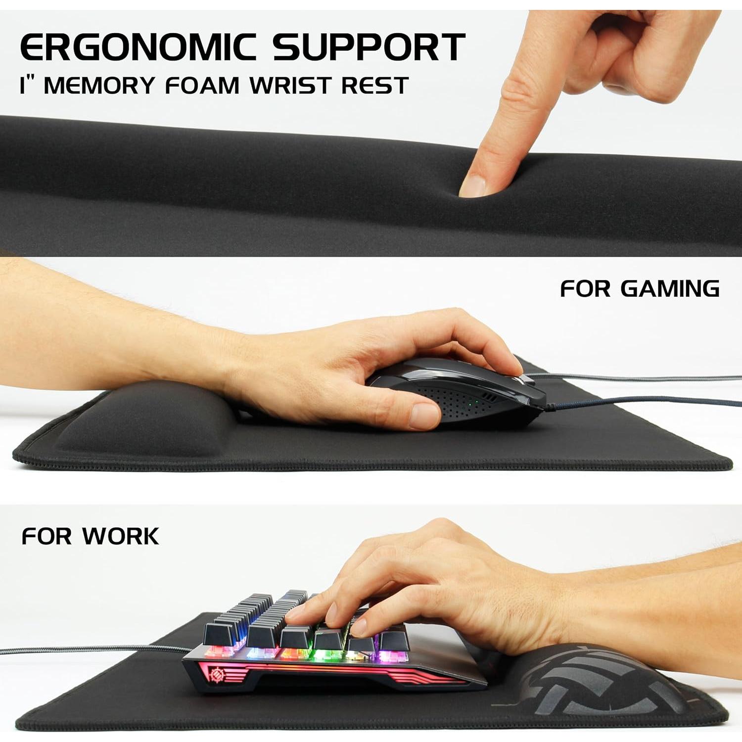 Almohadilla XXL para Mouse Enhance con Soporte Ergonómico