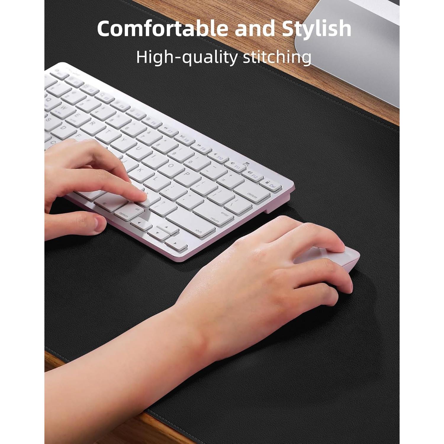 Alfombrilla de Escritorio AFIING Cuero PU Antideslizante 80x40cm