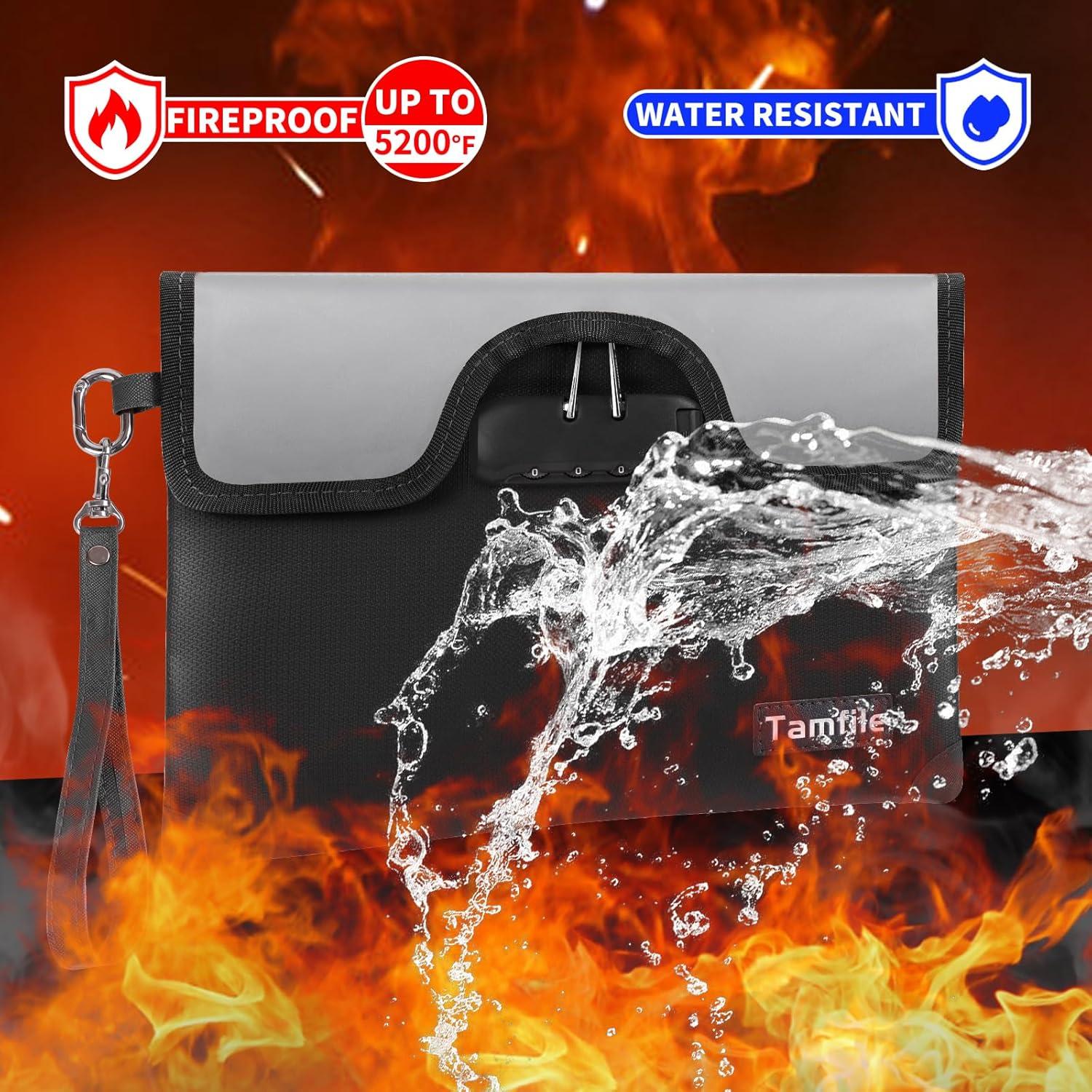Bolsa Ignífuga Tamfile 21x28 cm con Cerradura y 8 Capas