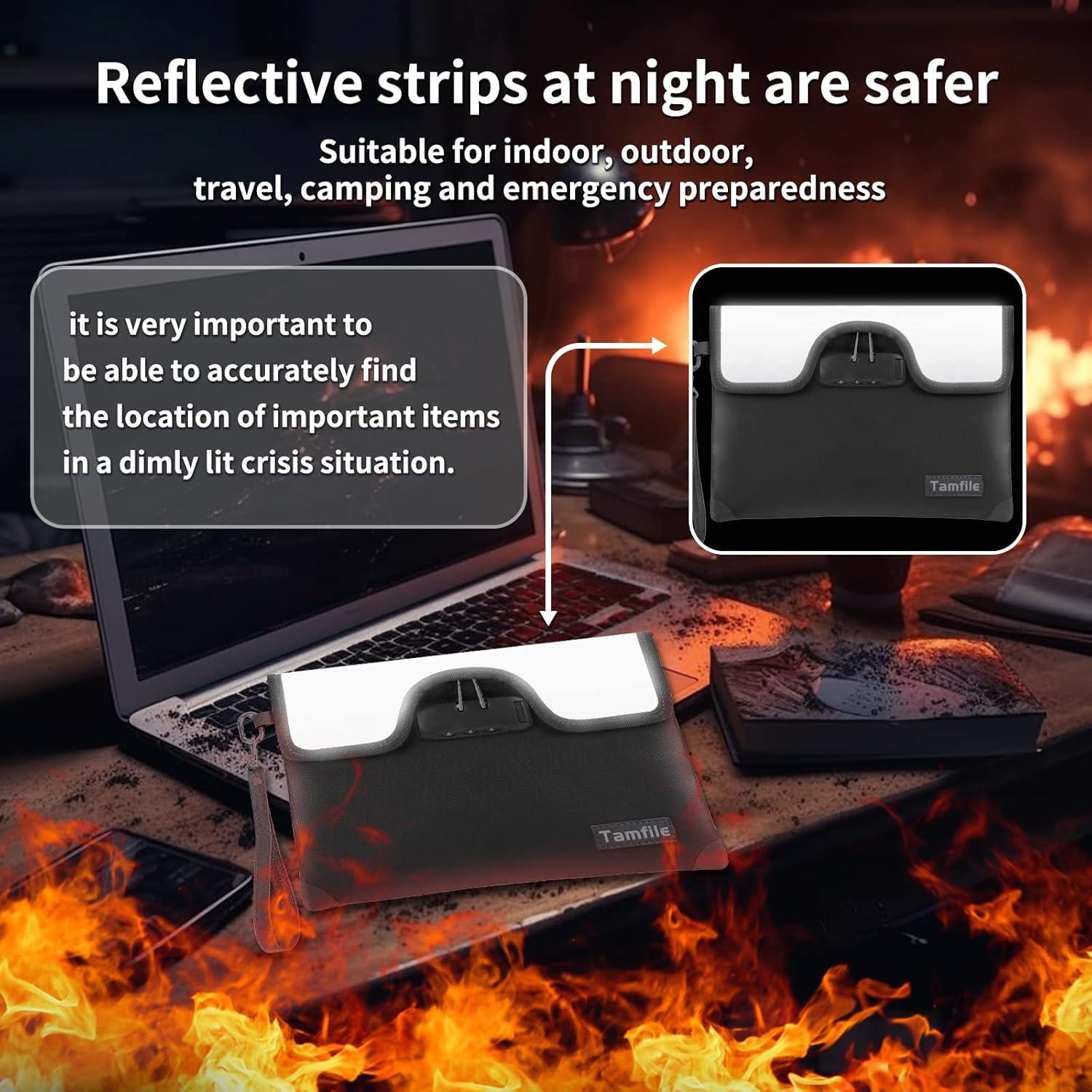 Bolsa Ignífuga Tamfile 21x28 cm con Cerradura y 8 Capas