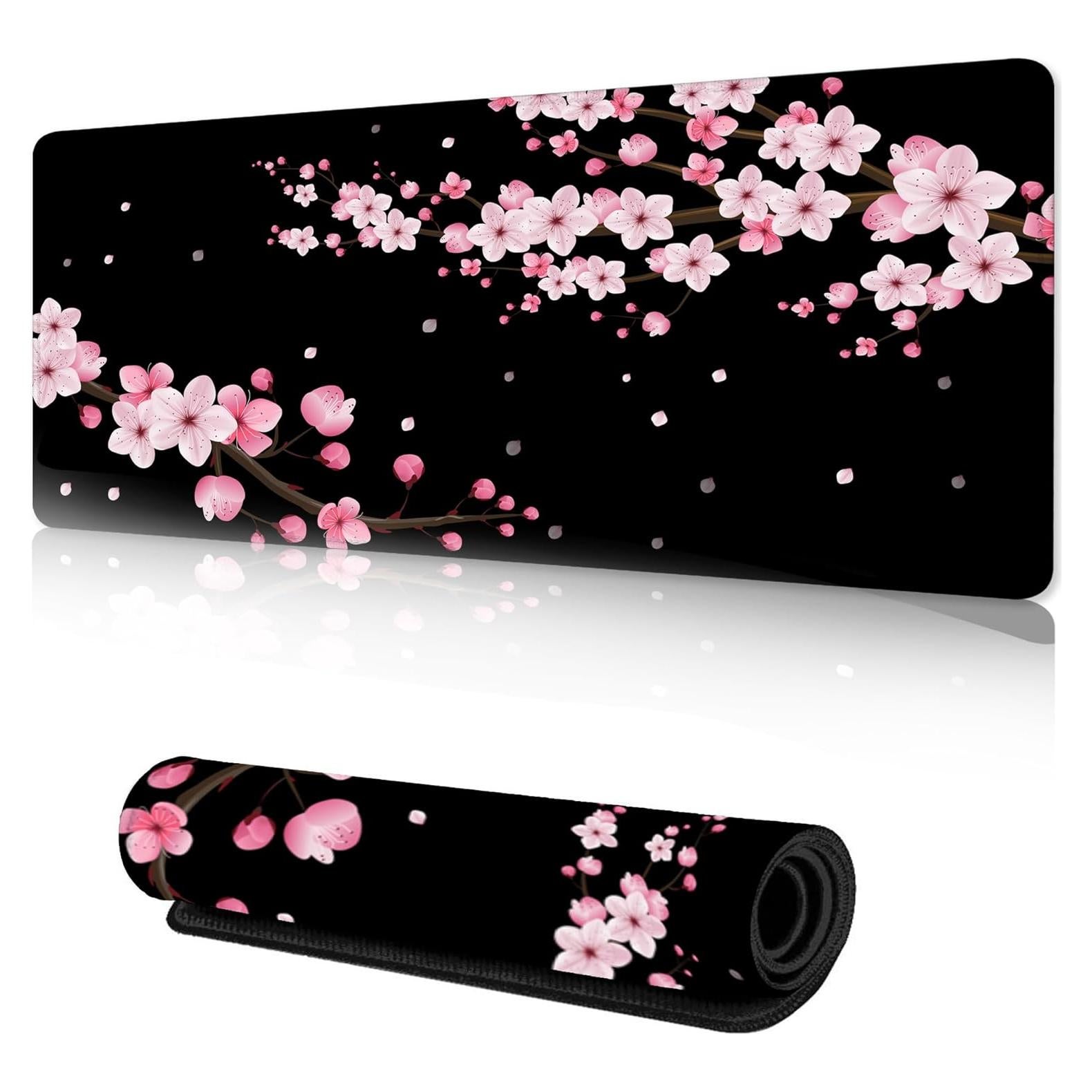 Alfombrilla de Ratón XL ZTHLL Flores de Cerezo 89x40 cm