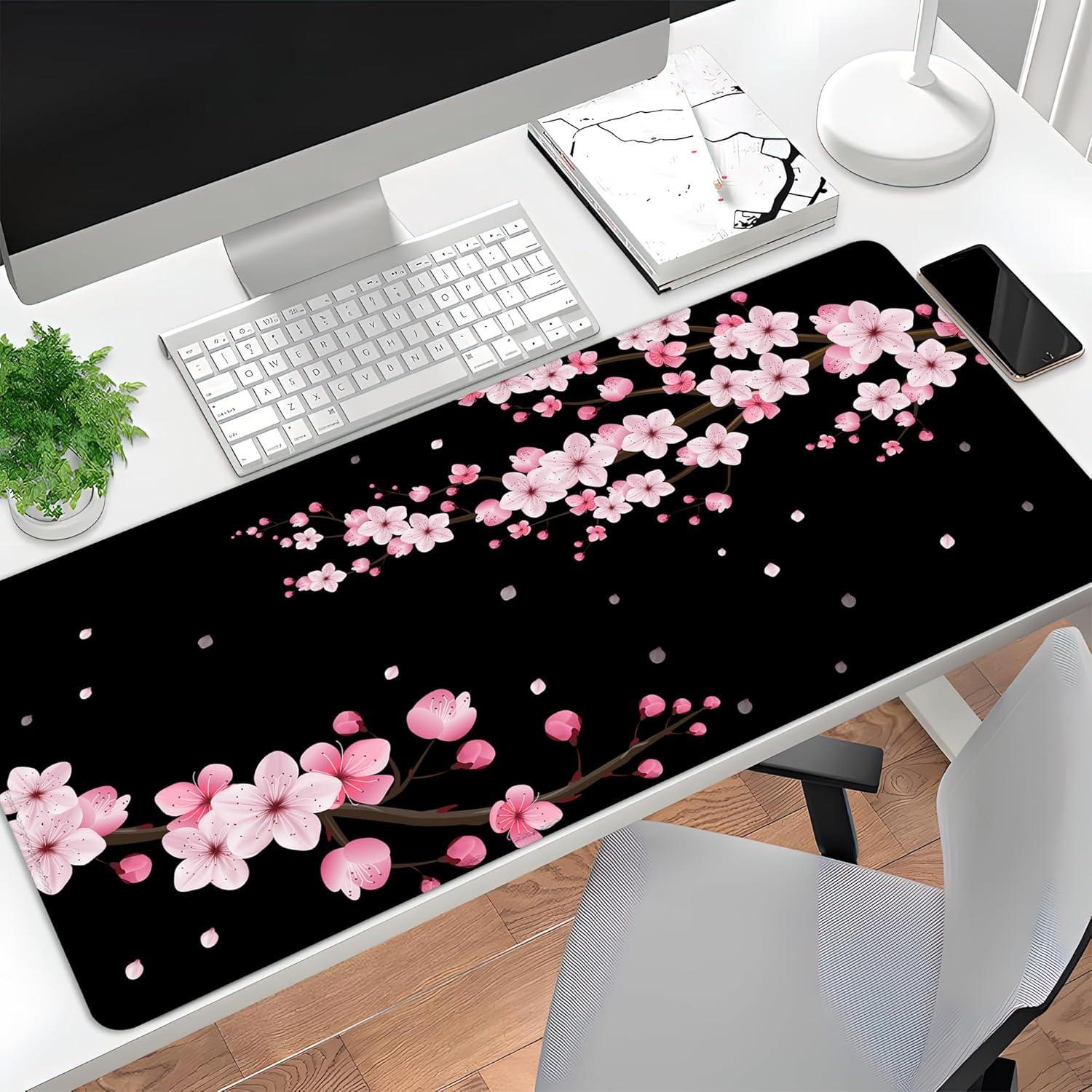 Alfombrilla de Ratón XL ZTHLL Flores de Cerezo 89x40 cm