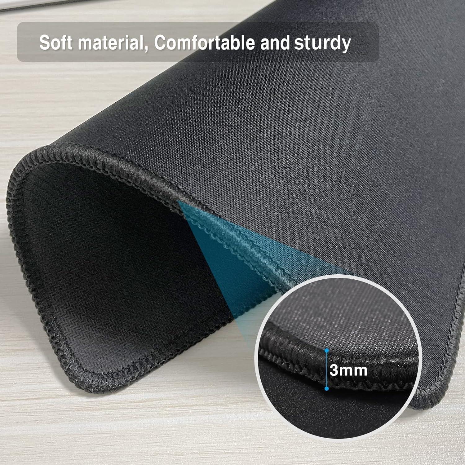 Alfombrilla de Ratón Zhithink 11 Piezas Negra Antideslizante