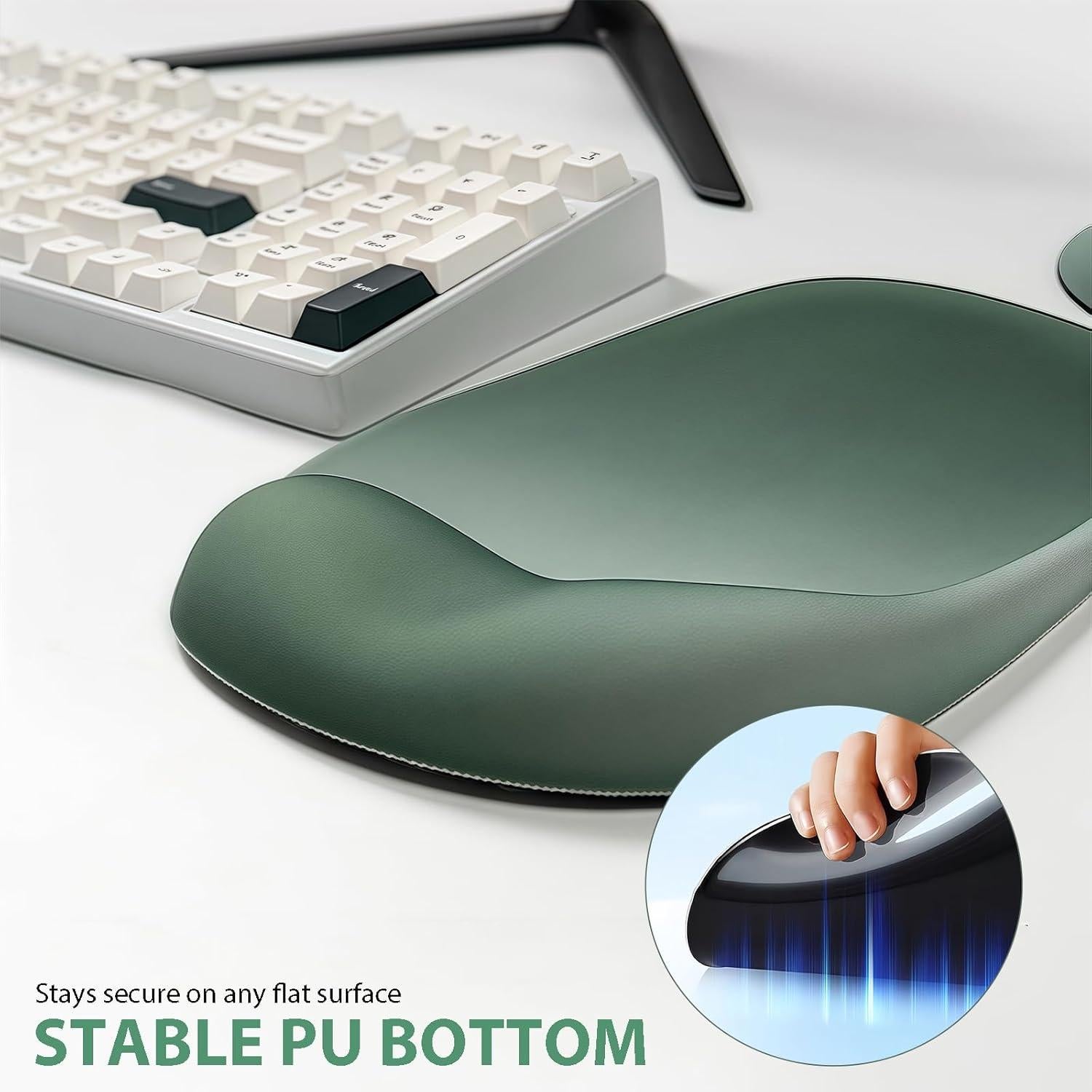 Alfombrilla de Ratón Ergonómica KUTAKTO con Reposamuñecas de Gel