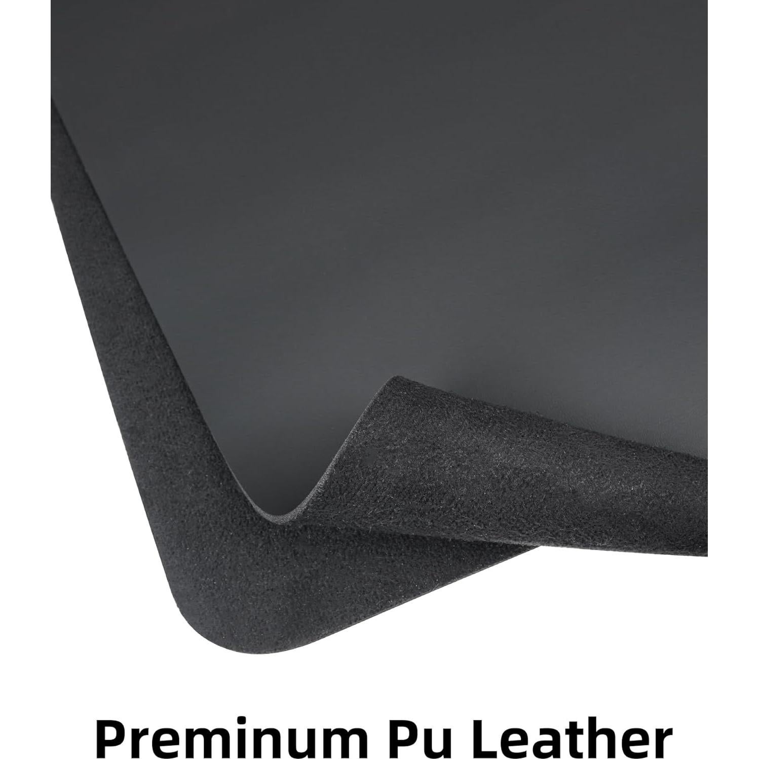 Alfombrilla de escritorio grande AFIING D-4817 Negra 121.9x43.2 cm