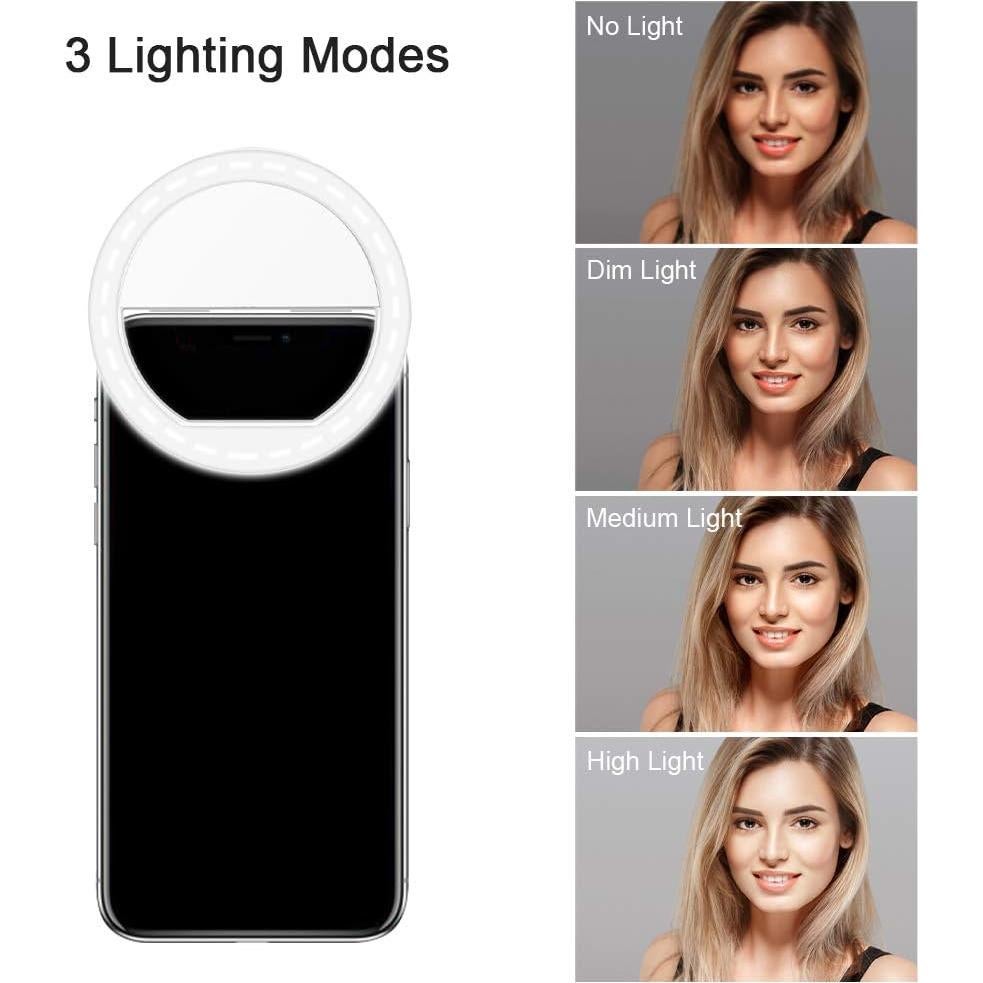 Anillo de Luz para Selfie QIAYA con 36 LED y 3 Modos de Brillo