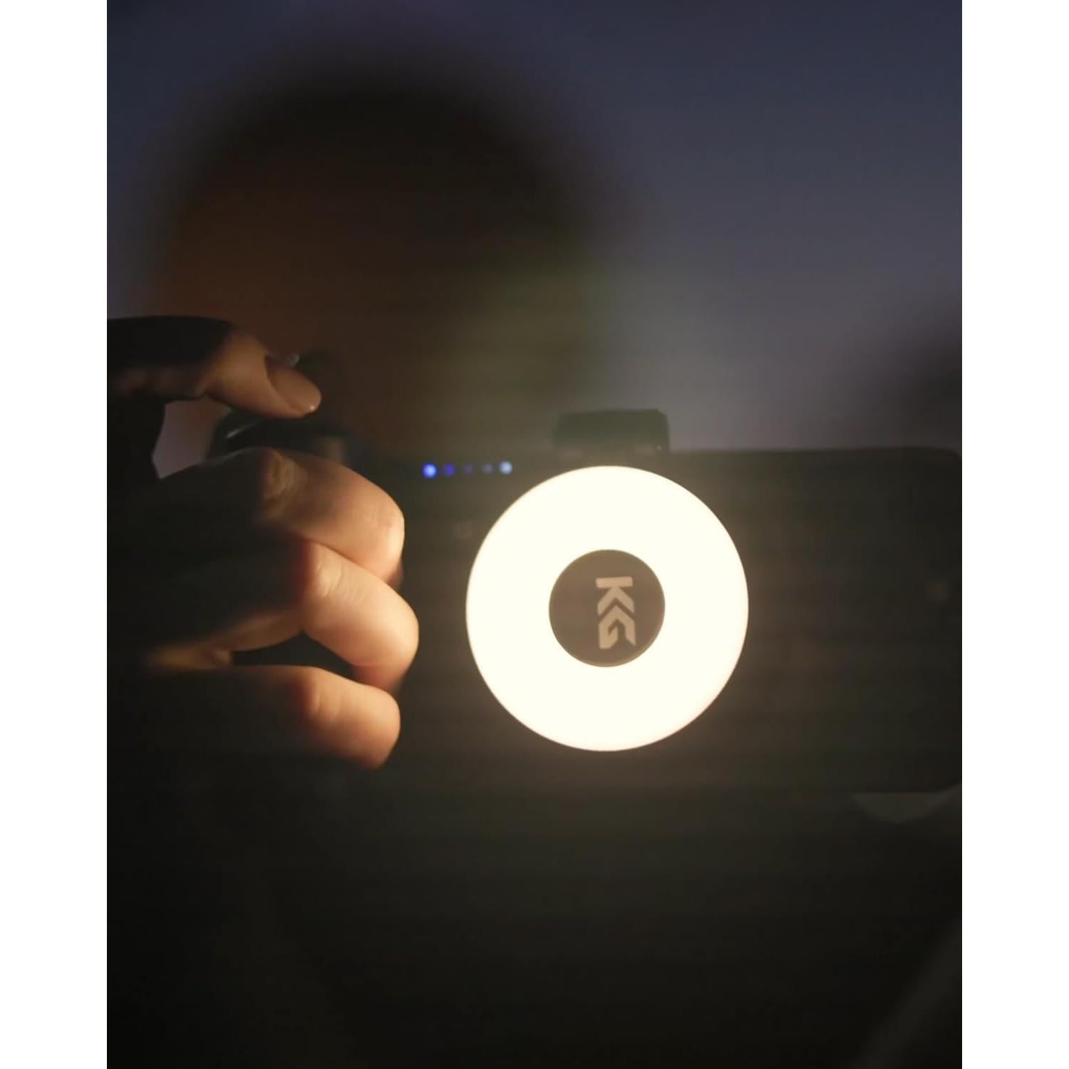 Luz de Selfie Magnética KraftGeek para iPhone MagSafe Blanca