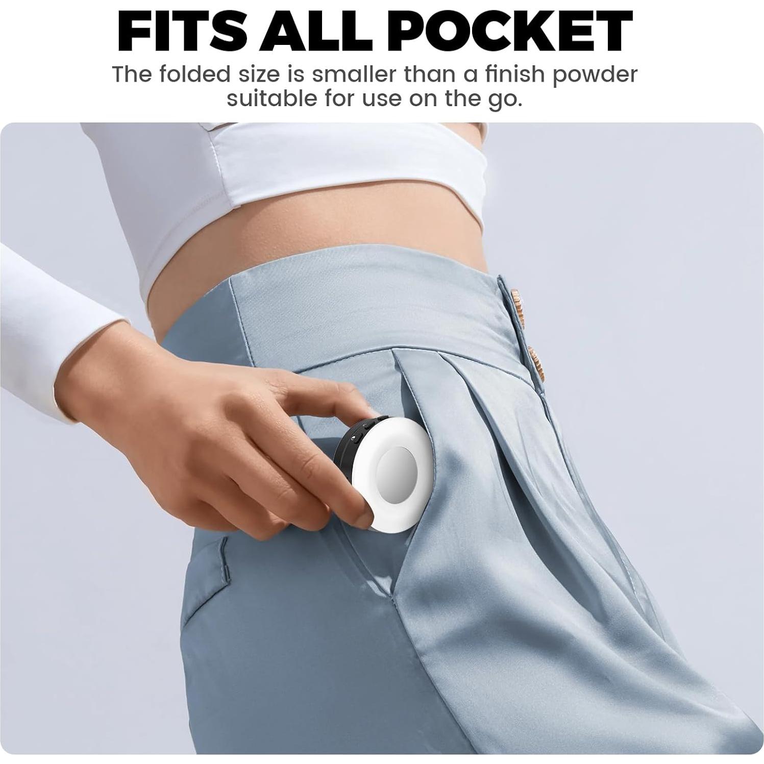 Luz Selfie AiknowFoto Portátil Recargable 4 Modos Negro