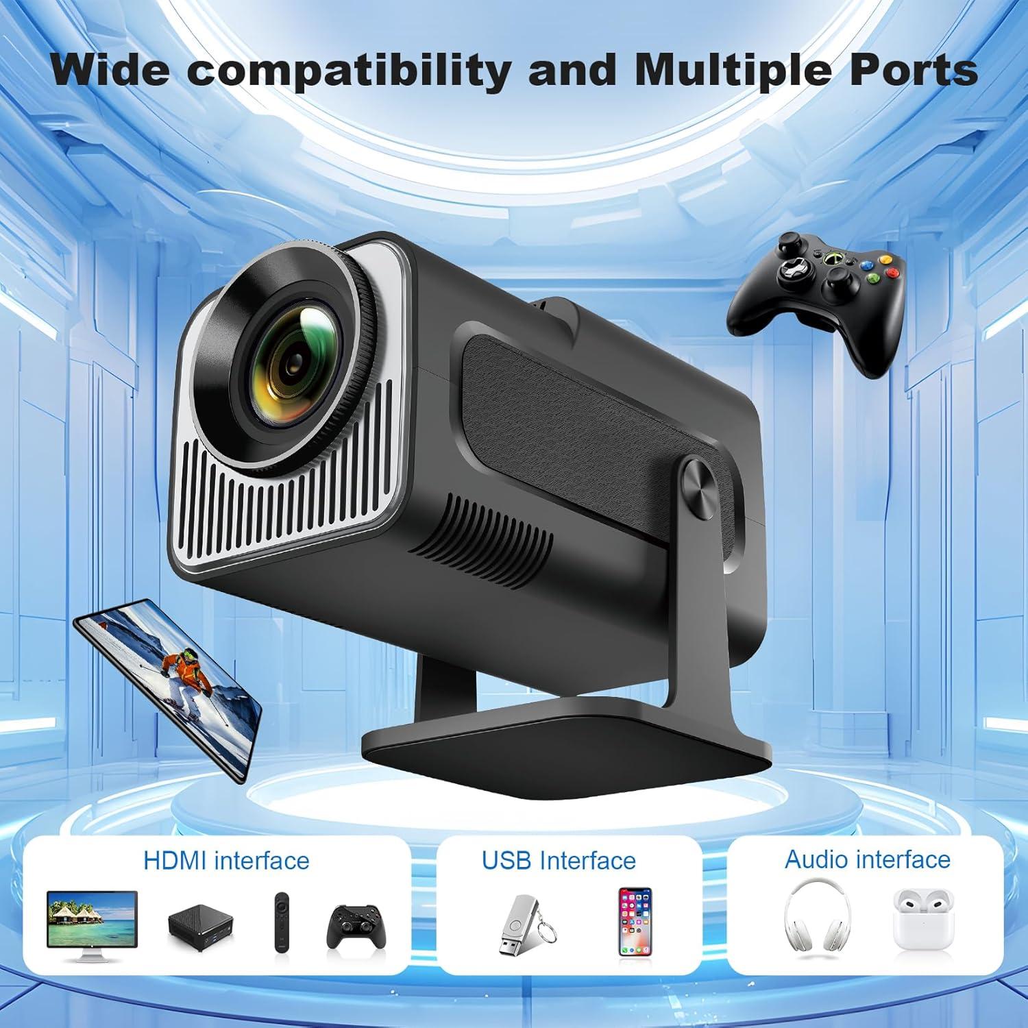 Proyector Mini Ear&Ear HY320 Portátil 1080P WiFi 6 Bluetooth 5.0