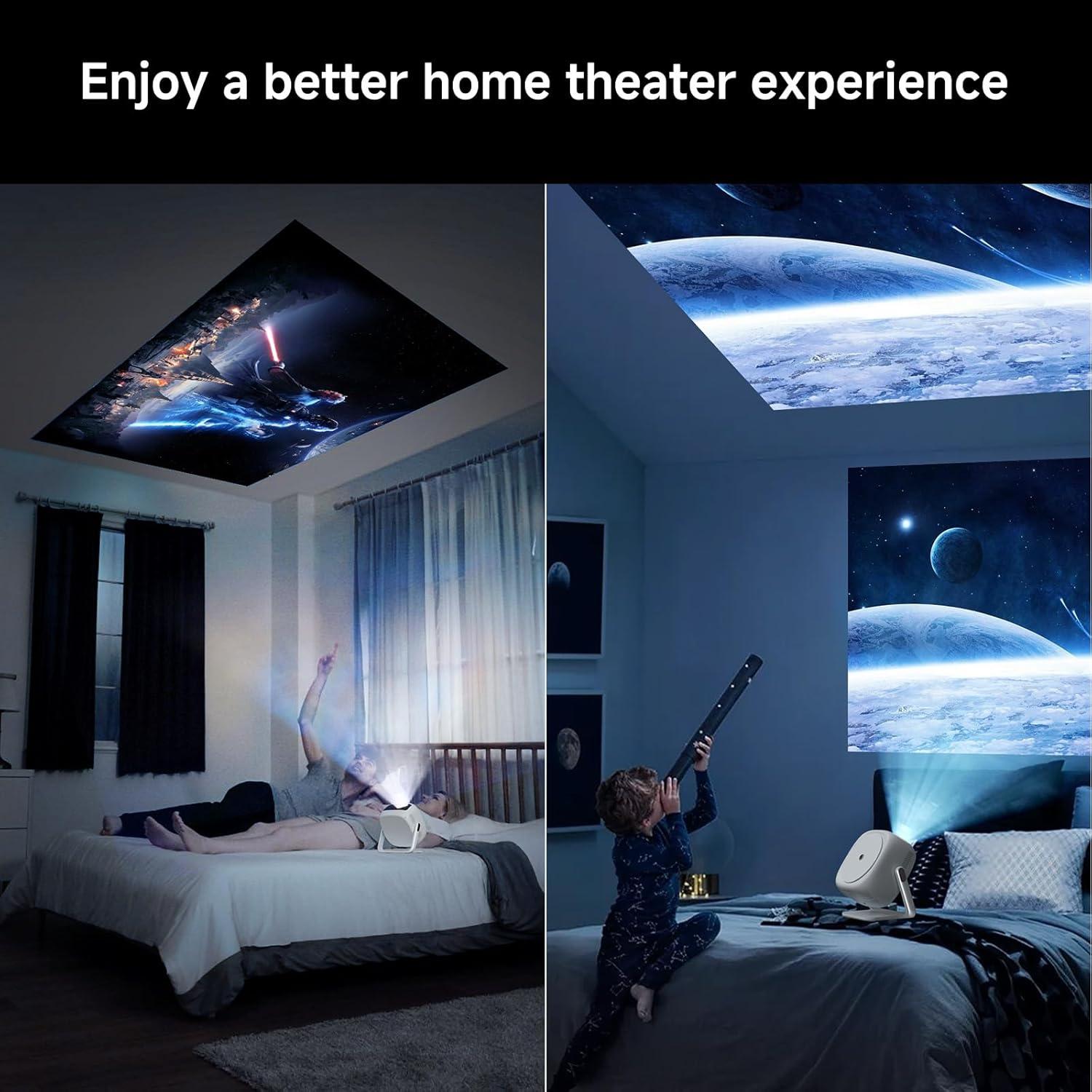 Mini Proyector WiFi 6 Visulapex Pj4k-2023 1080p 15000L