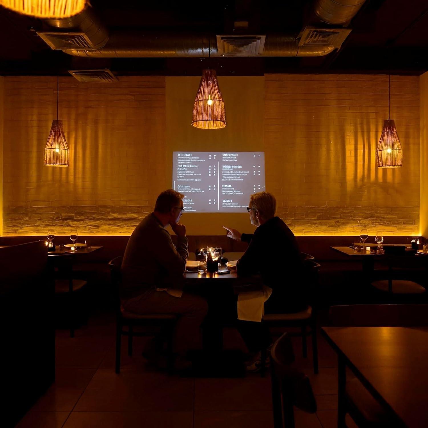 Proyector Portátil Miroir M200S HD - Streaming Android TV, 100"