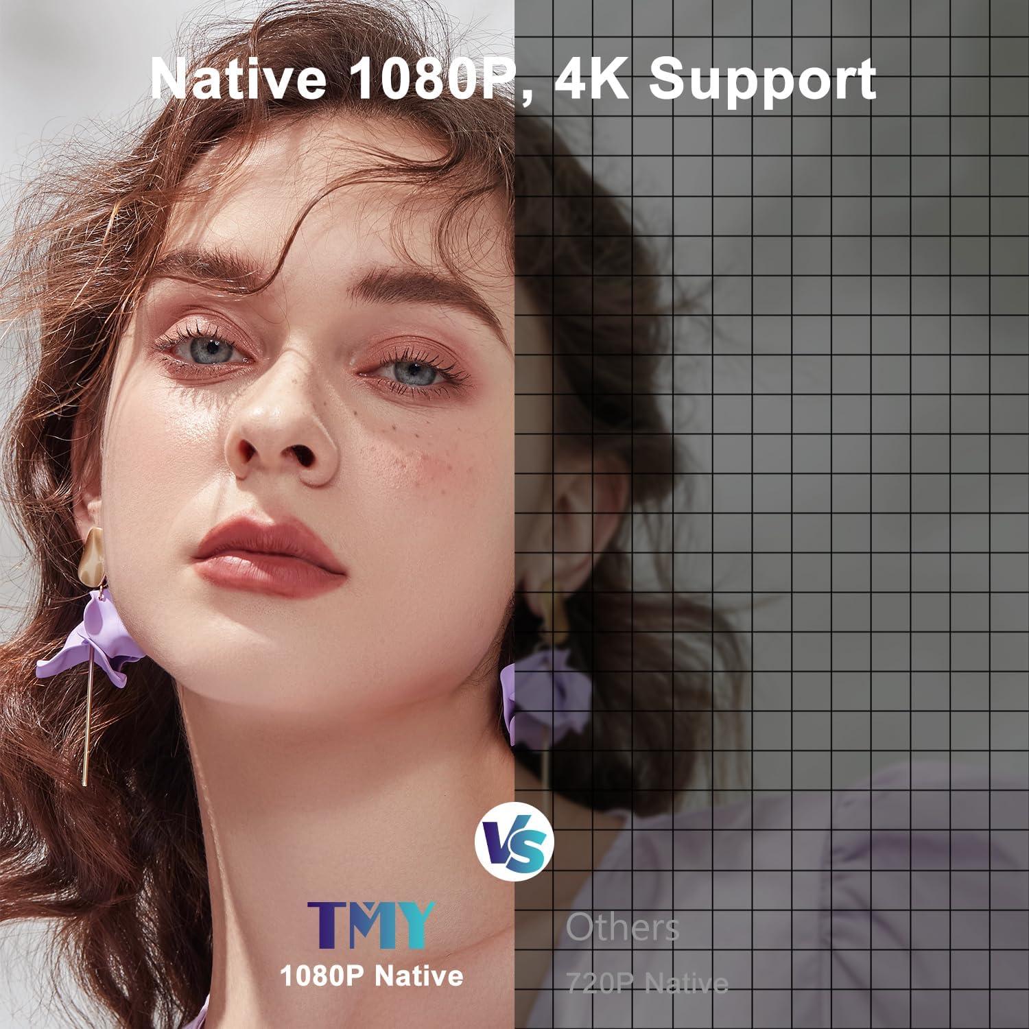 Proyector TMY Mini Nativo 1080P WiFi Bluetooth Portátil