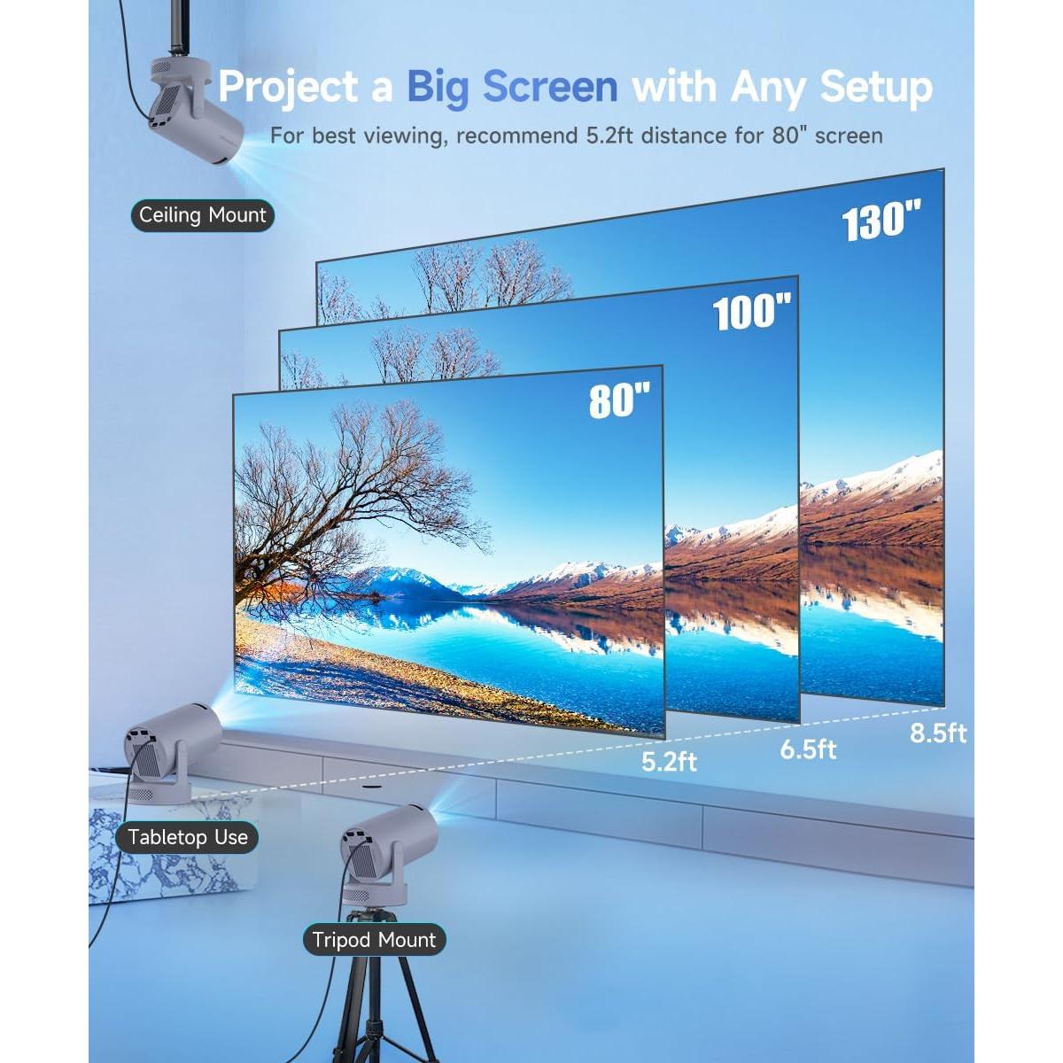 Mini Proyector Portátil Magcubic 1080P WiFi Bluetooth 5W