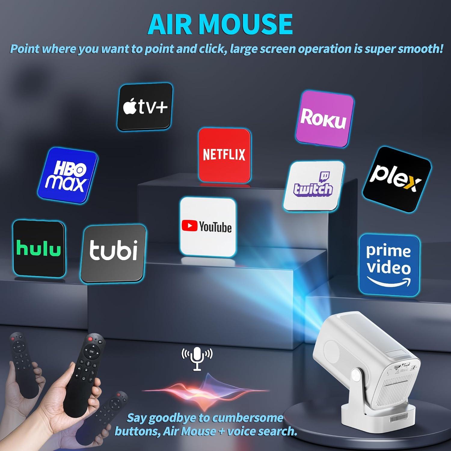 Proyector Mini Nonete 1080P WiFi 6 Bluetooth 5.4 Portátil