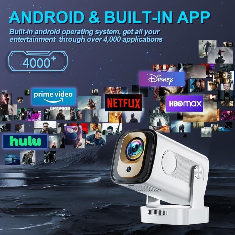 Proyector Mini Nonete 1080P WiFi 6 Bluetooth 5.4 Portátil