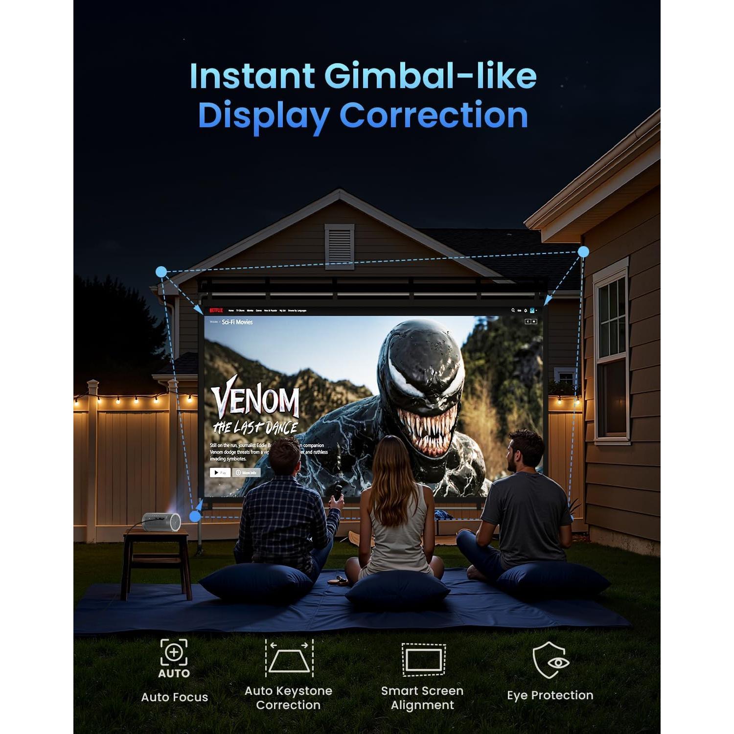 Proyector Portátil JMGO PicoPlay 1080P 400 Lúmenes WiFi Bluetooth