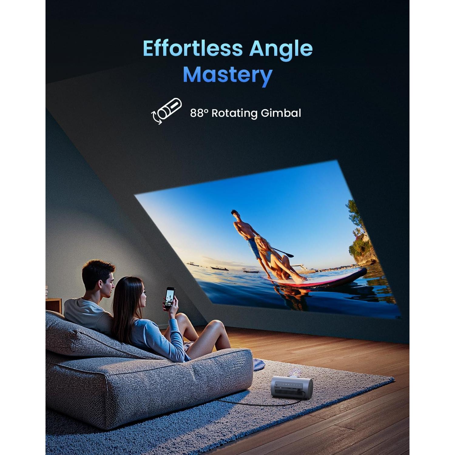 Proyector Portátil JMGO PicoPlay 1080P 400 Lúmenes WiFi Bluetooth