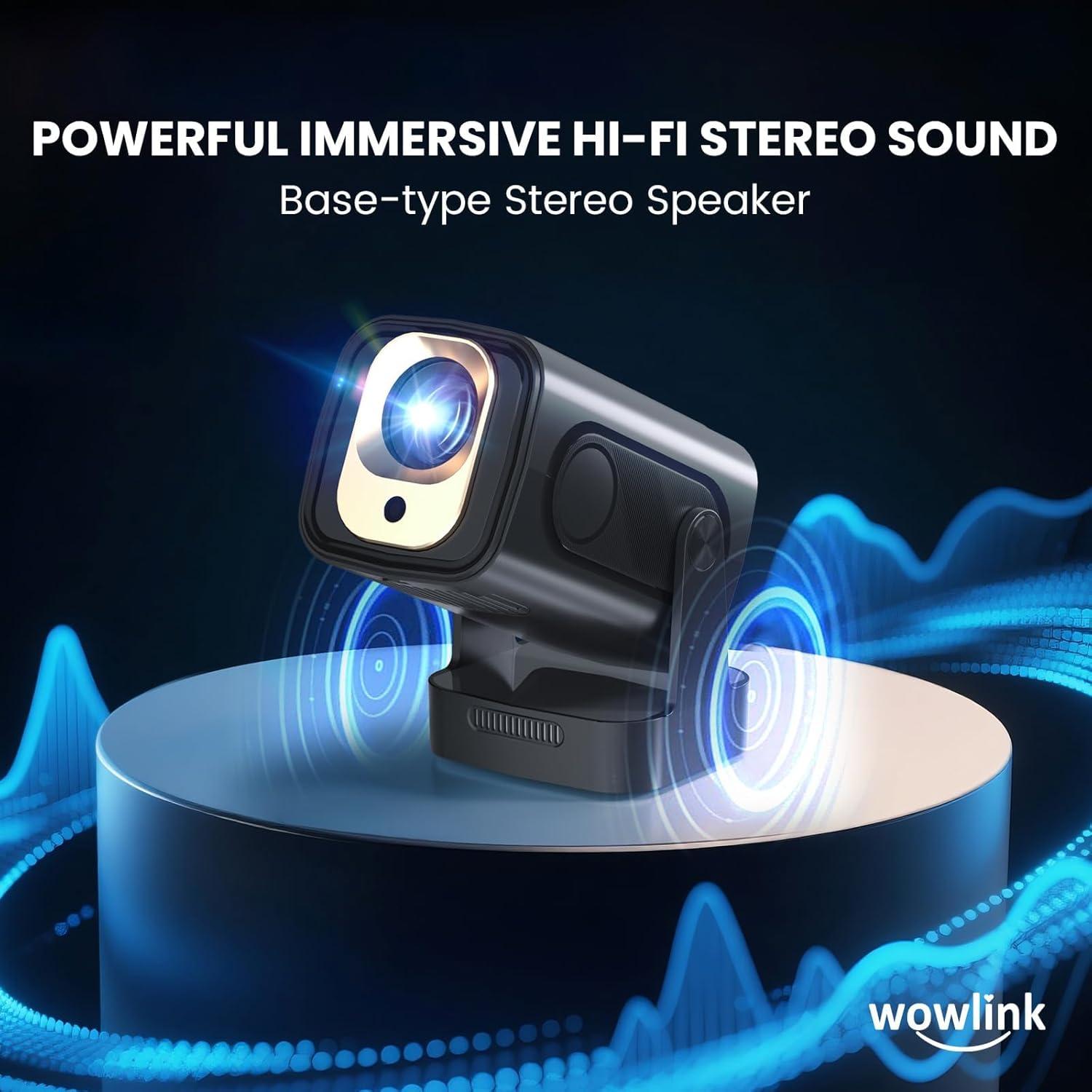 Proyector Mini Portátil Wowlink W206 1080P WiFi 6 Bluetooth 5.4