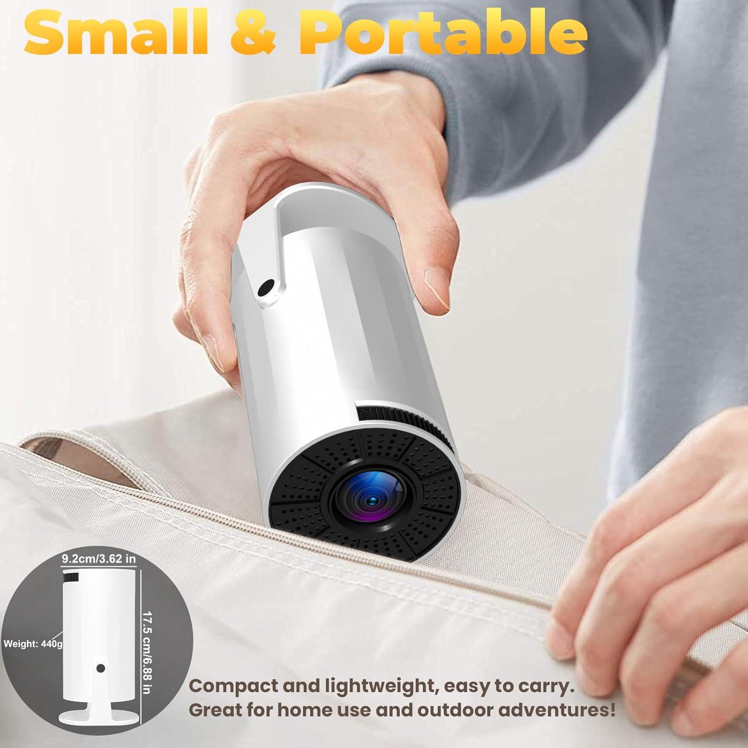 Proyector Portátil XBJ LXPT001 1080P WiFi Bluetooth Blanco