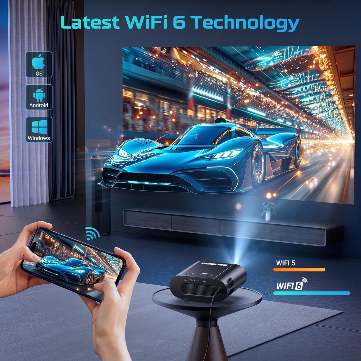 Proyector Inteligente GooDee 4K UHD con Google TV y WiFi