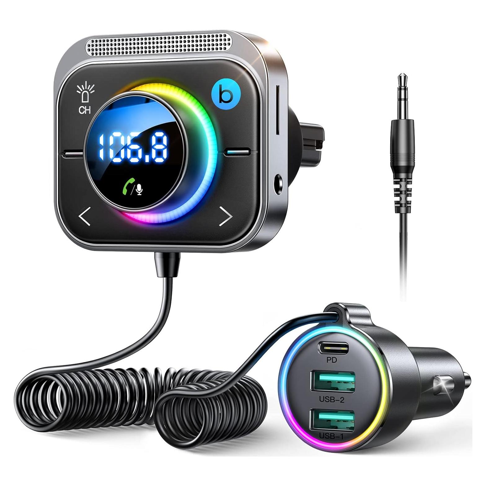 Adaptador Bluetooth 5.4 JOYROOM JR-CL18 Coche 66W 3 Puertos