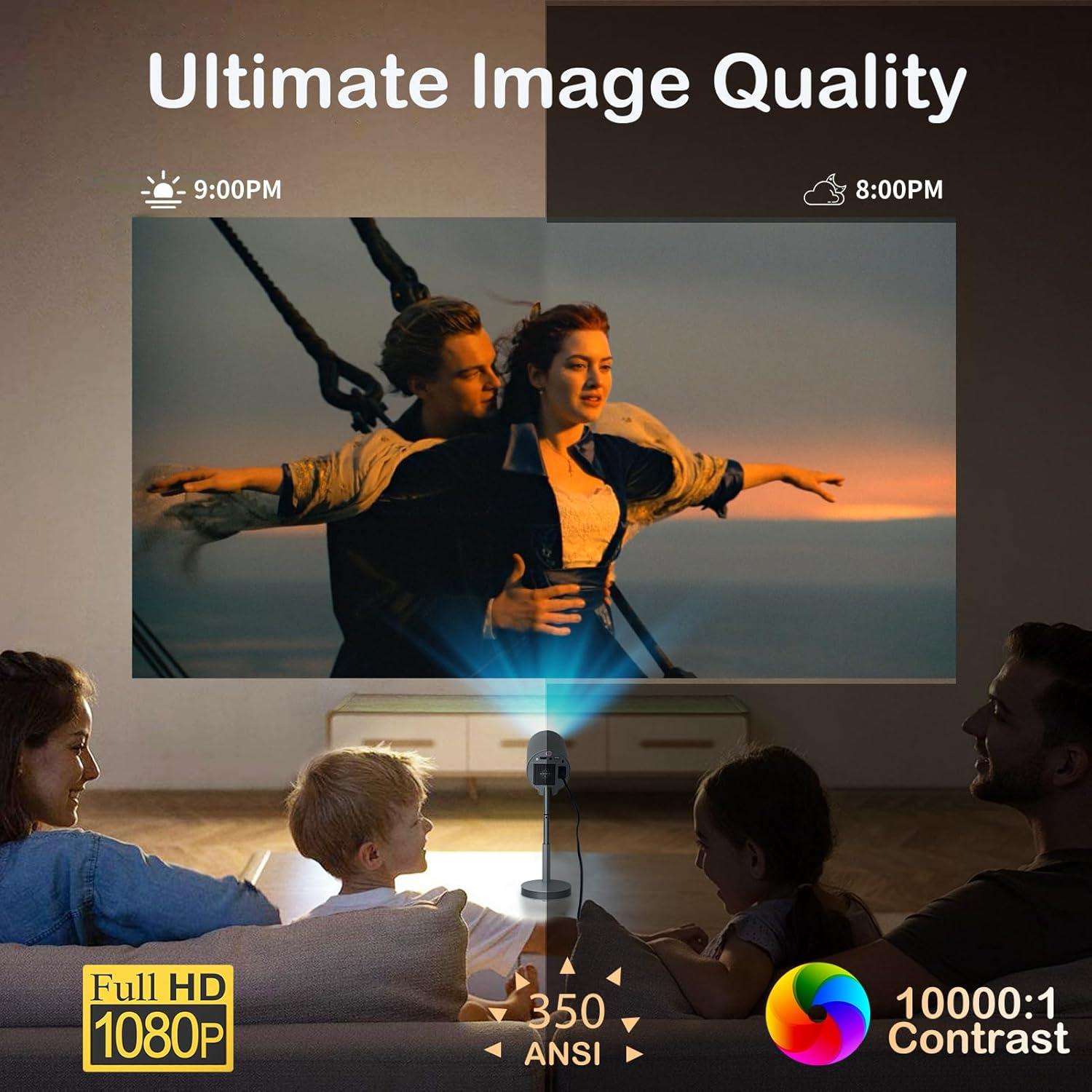 Proyector Mini Portátil Yidedraw TS-3 Pro 1080P WiFi 6 350 Lúmenes