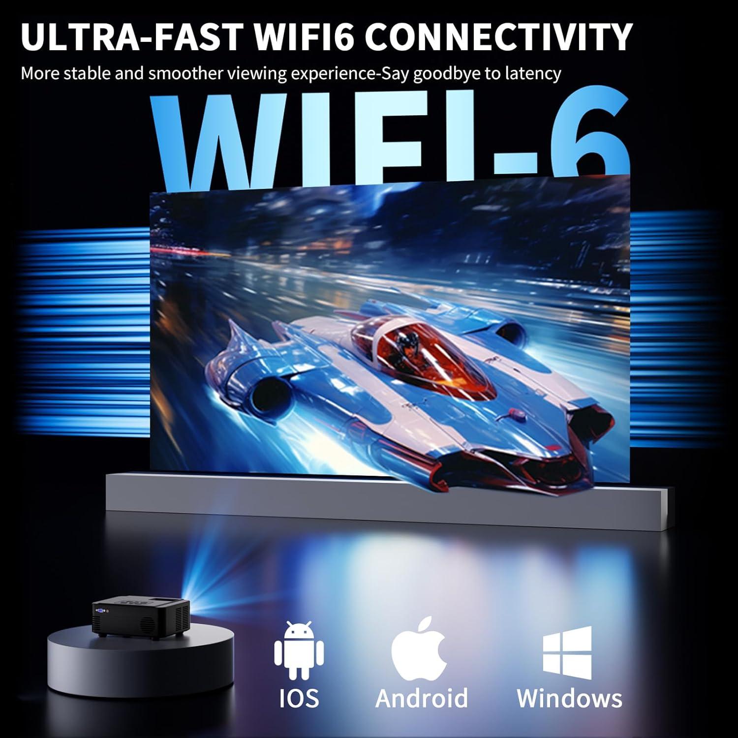 Proyector Full HD SCREENMAX SP133D 1080P Bluetooth WiFi 6