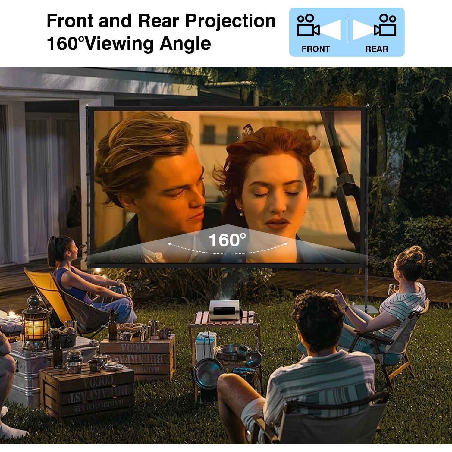 Pantalla de proyector portátil STWUI PS120 120" 16:9 4K HD