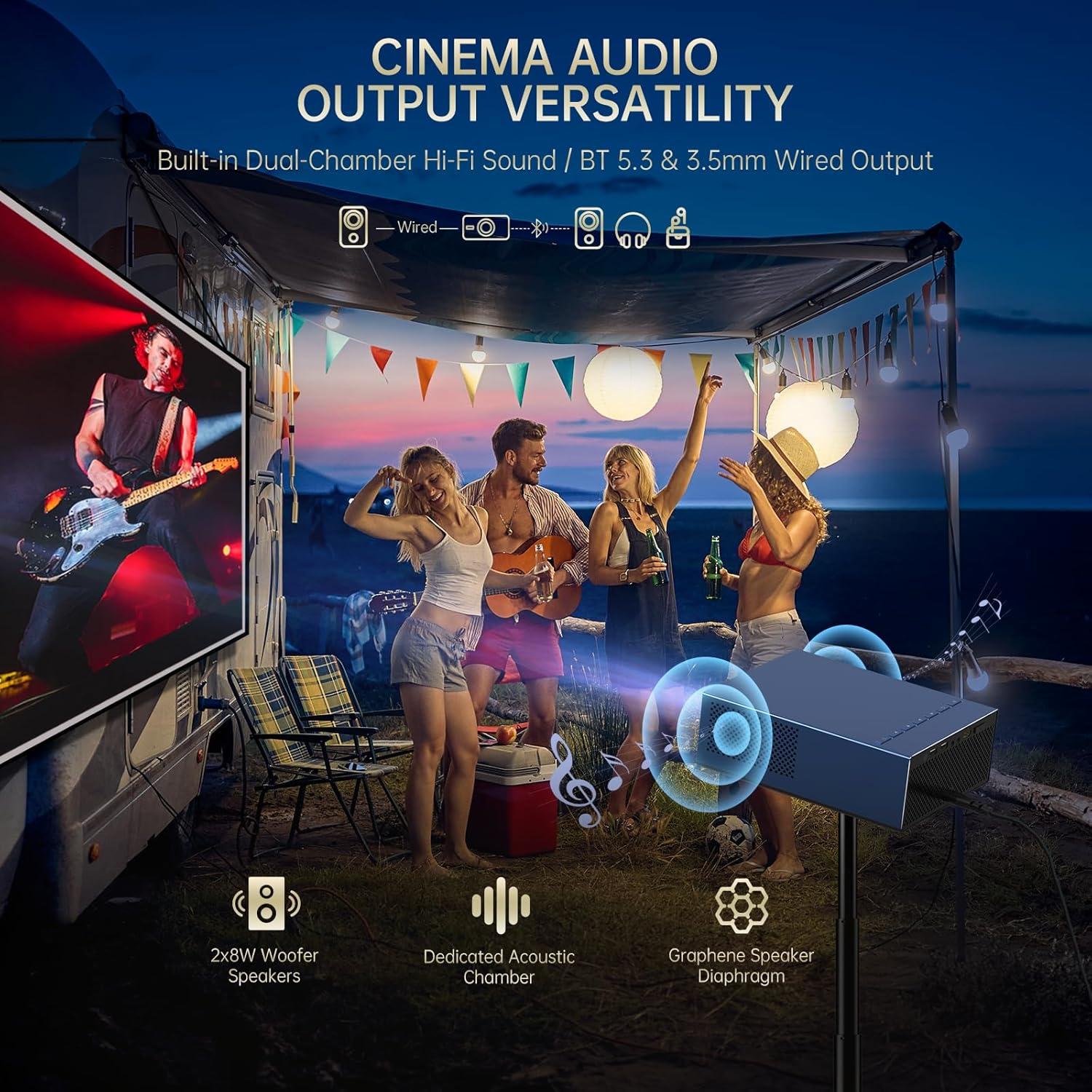 Proyector 4K XIDU PhilScene S31 WiFi Bluetooth 1500 ANSI