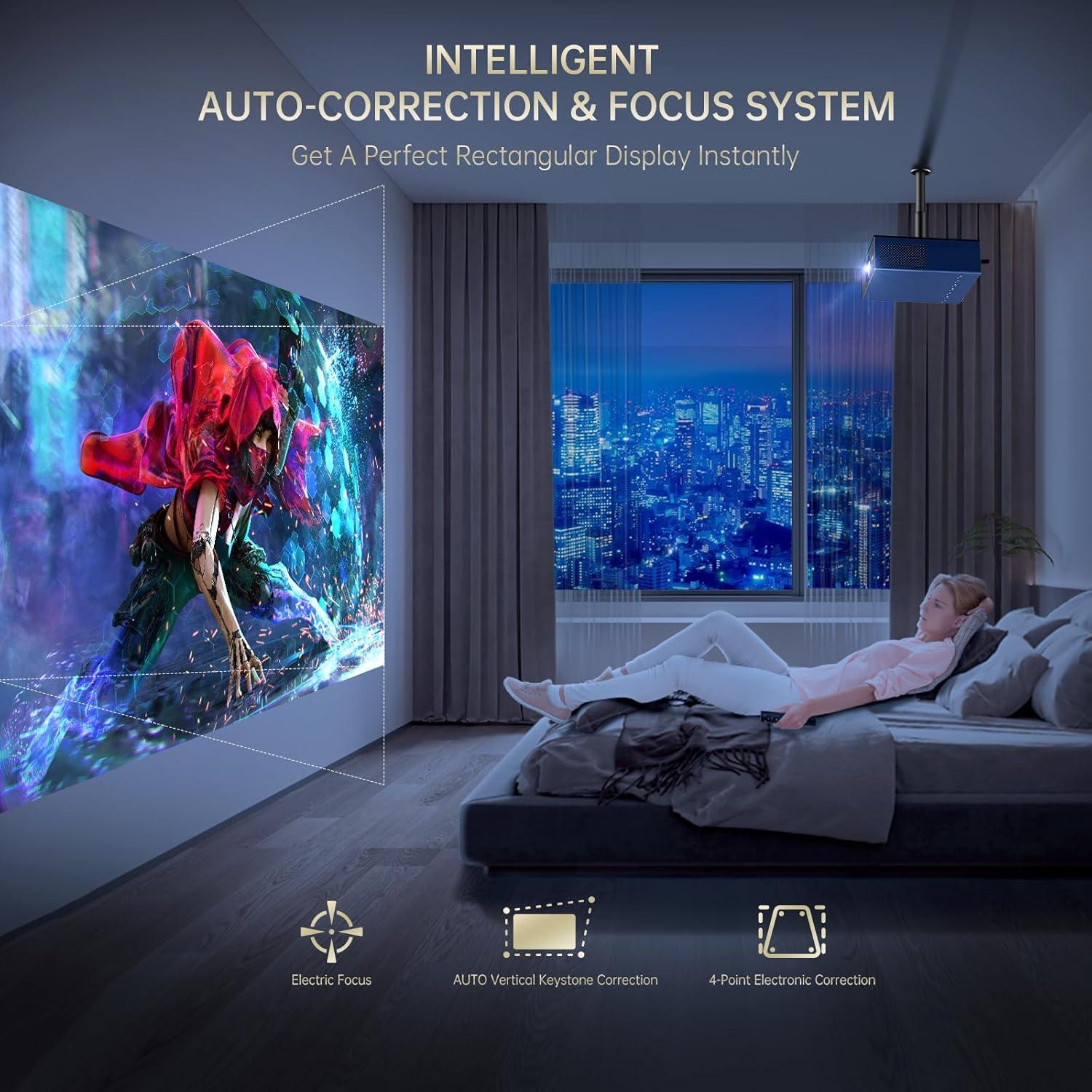 Proyector 4K XIDU PhilScene S31 WiFi Bluetooth 1500 ANSI