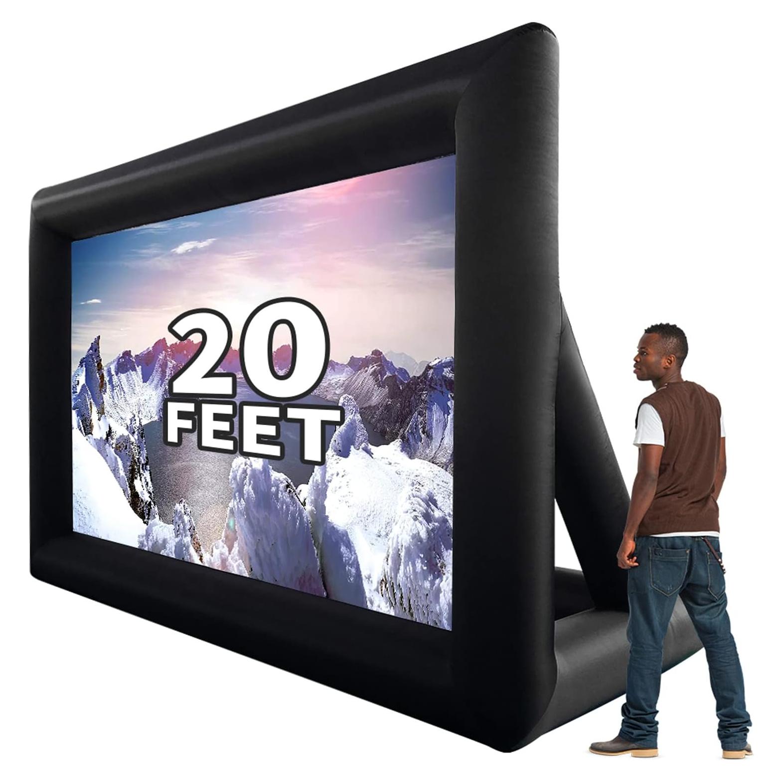 Pantalla de Proyector Inflable 6 m GYUEM - Doble Cara, Portátil