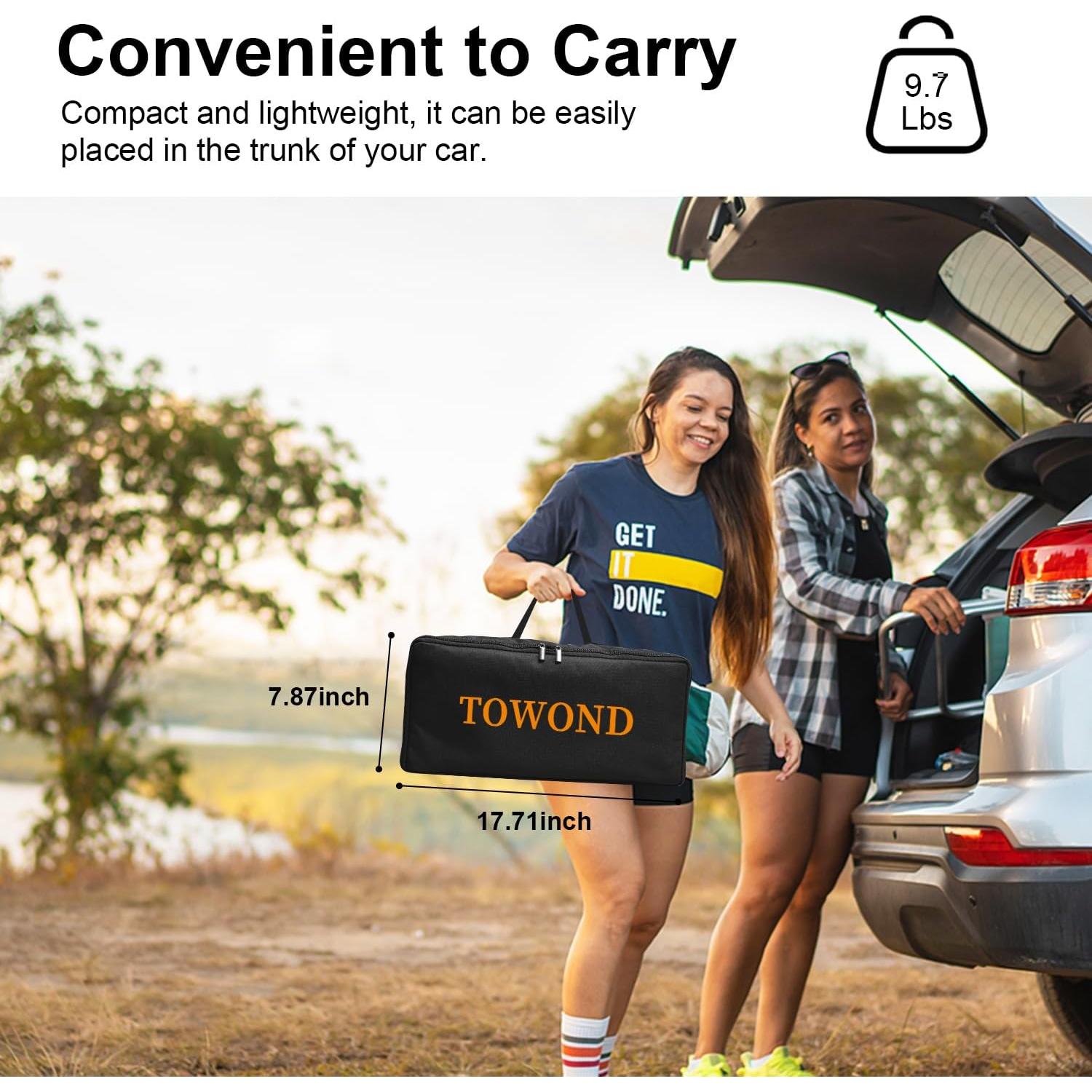 Pantalla de Proyector Portátil TOWOND 120" 16:9 HD Antiarrugas