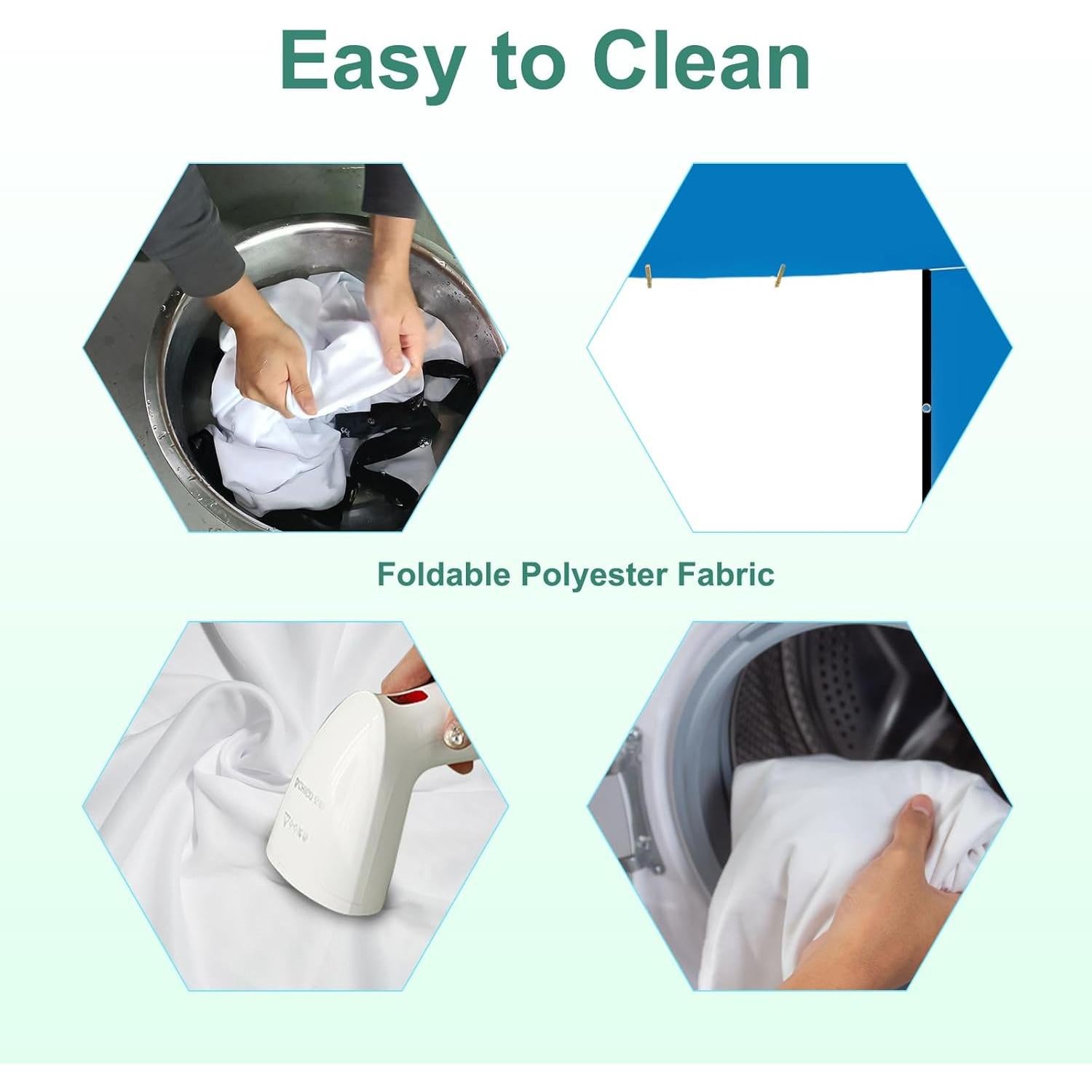 Pantalla de Proyector Towond 120" Plegable HD 16:9 con Soporte