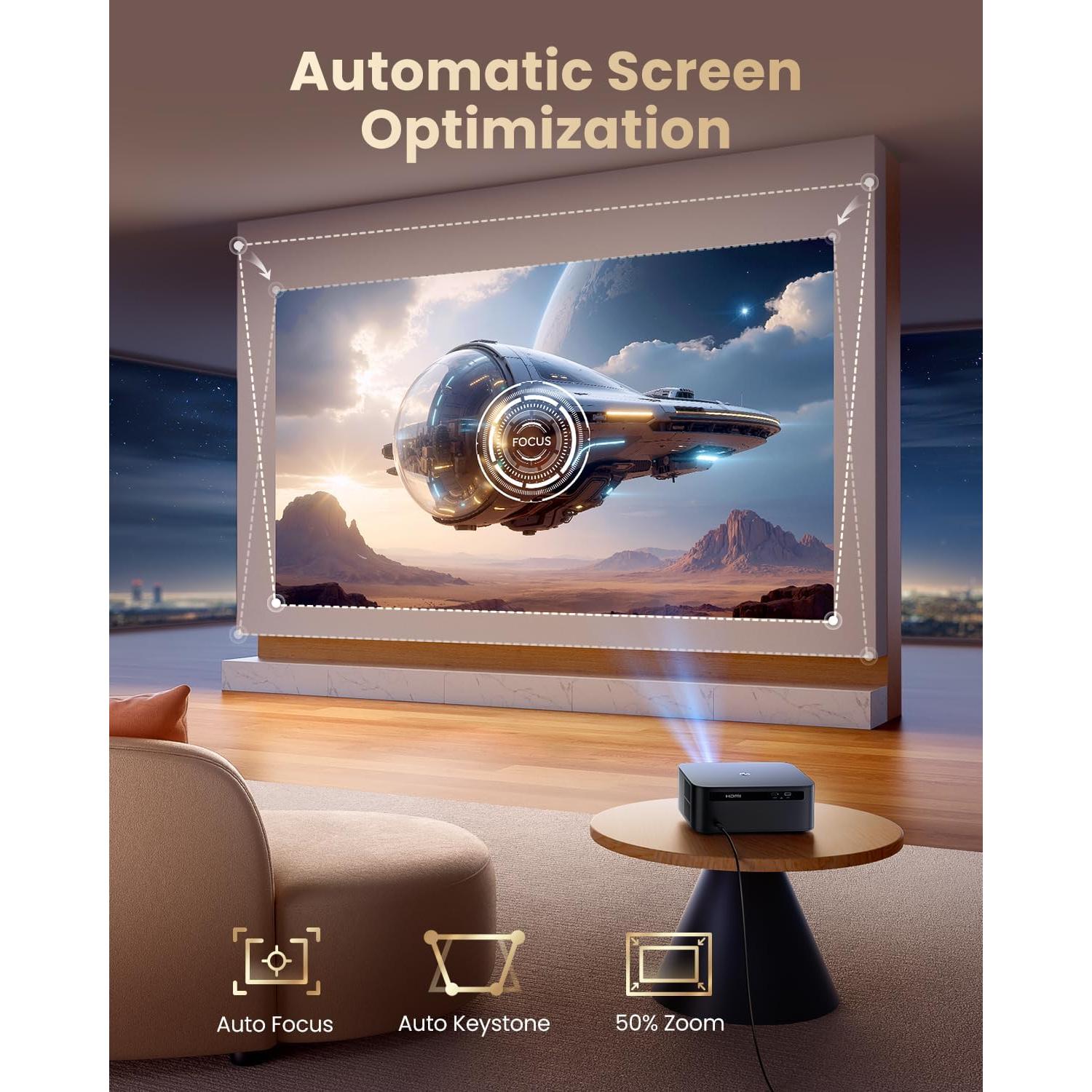 Proyector WiMiUS K13 4K Inteligente con Google TV y Wi-Fi 6