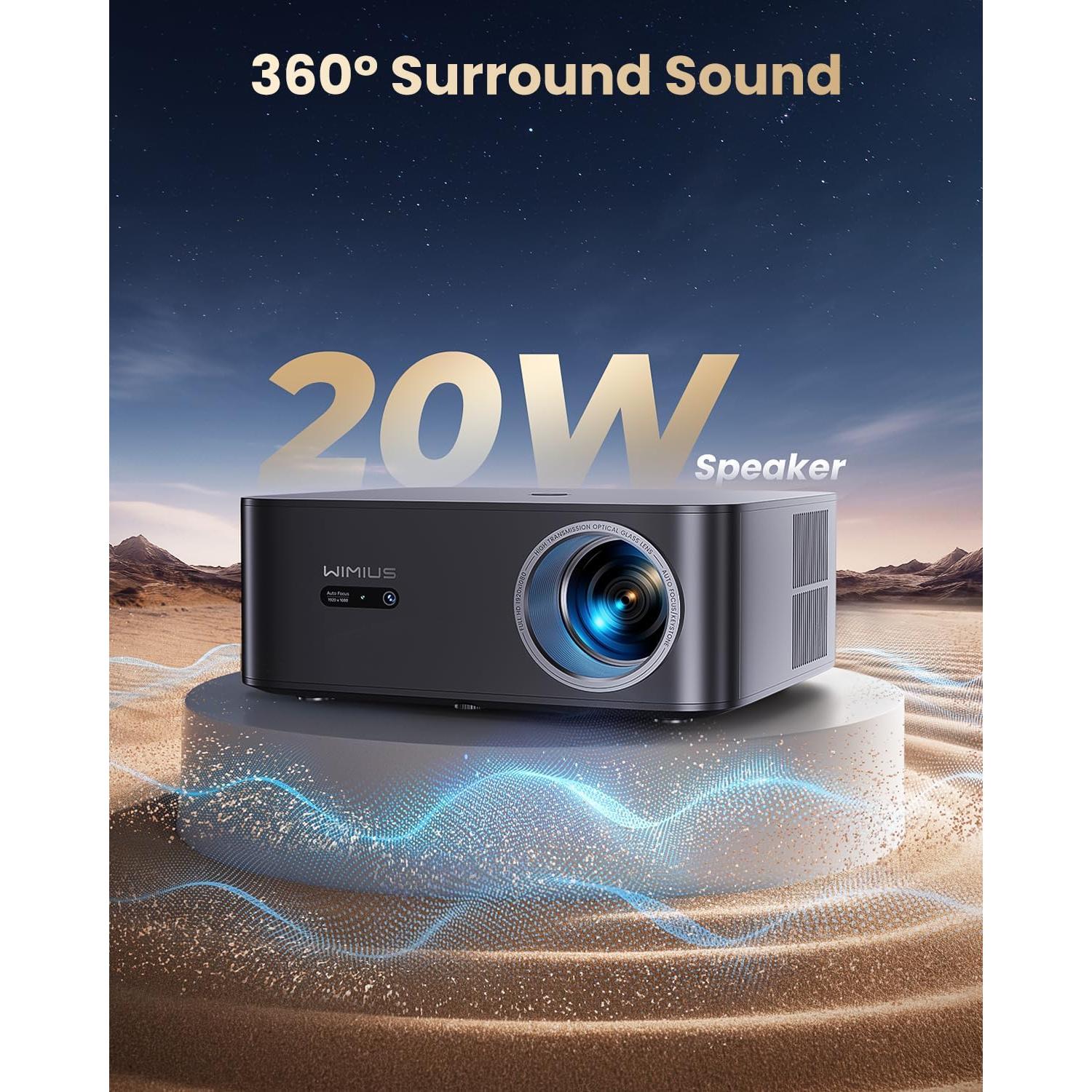 Proyector WiMiUS K13 4K Inteligente con Google TV y Wi-Fi 6