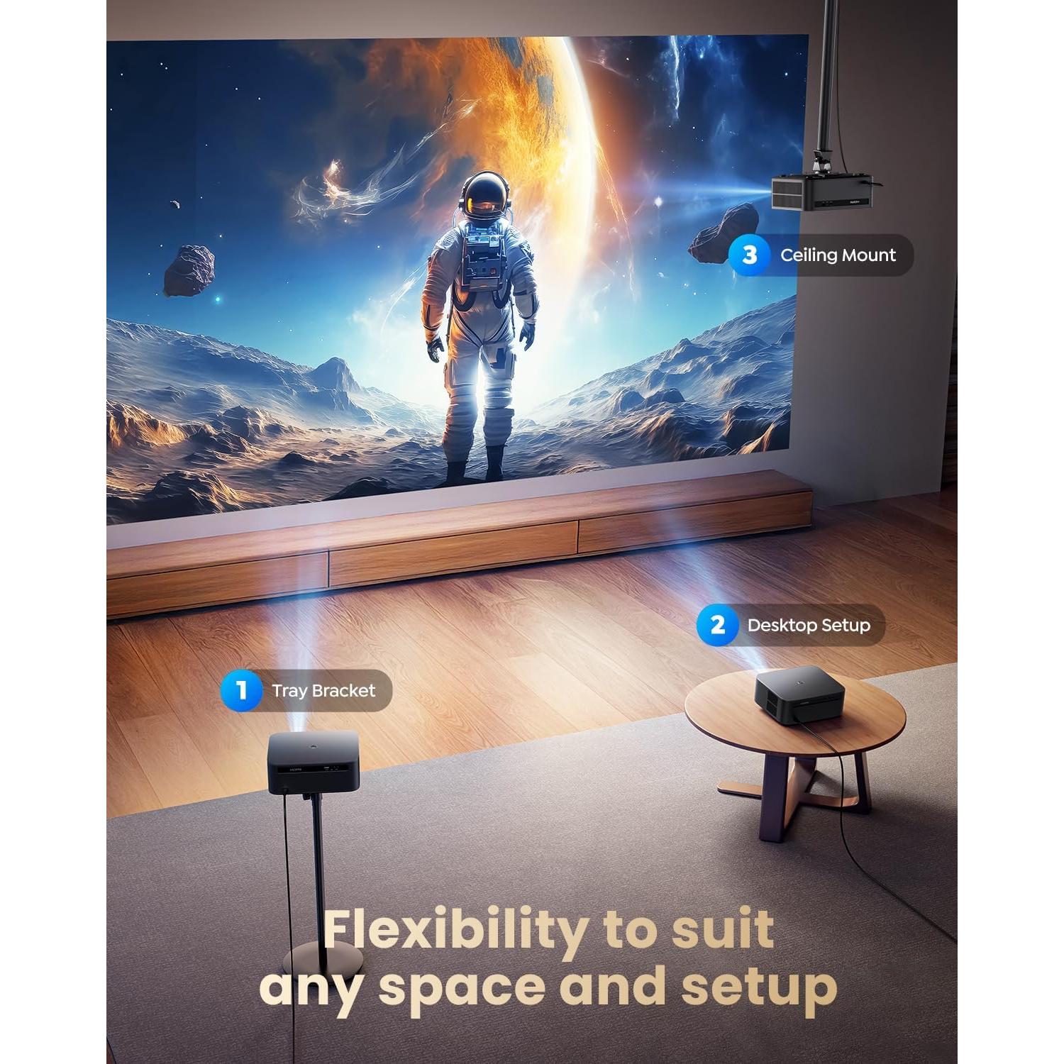 Proyector WiMiUS K13 4K Inteligente con Google TV y Wi-Fi 6