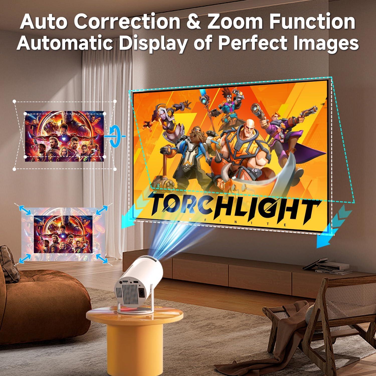 Proyector Portátil HOLEPLUS HY300 4K 1080P Wi-Fi 6 0.67kg