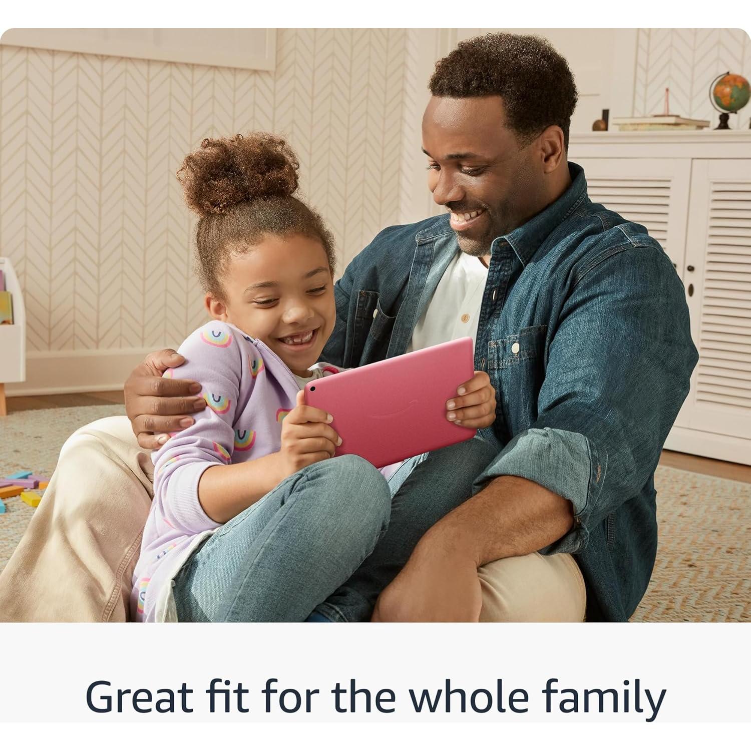 Amazon Fire HD 8 Plus tablet, 8” HD Display, 32 GB, 30% faster processor, 3GB RAM, wireless charging, (2022 release), Gray